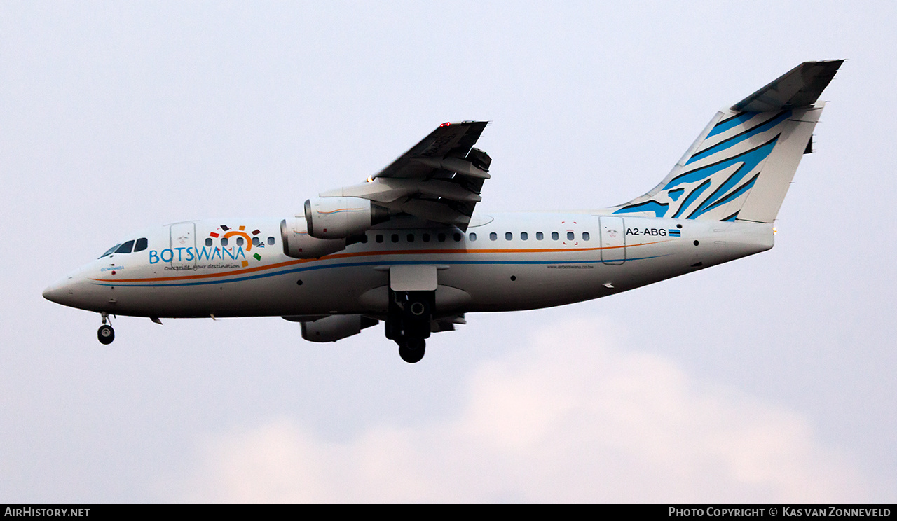 Aircraft Photo of A2-ABG | British Aerospace Avro 146-RJ85 | Air Botswana | AirHistory.net #330943