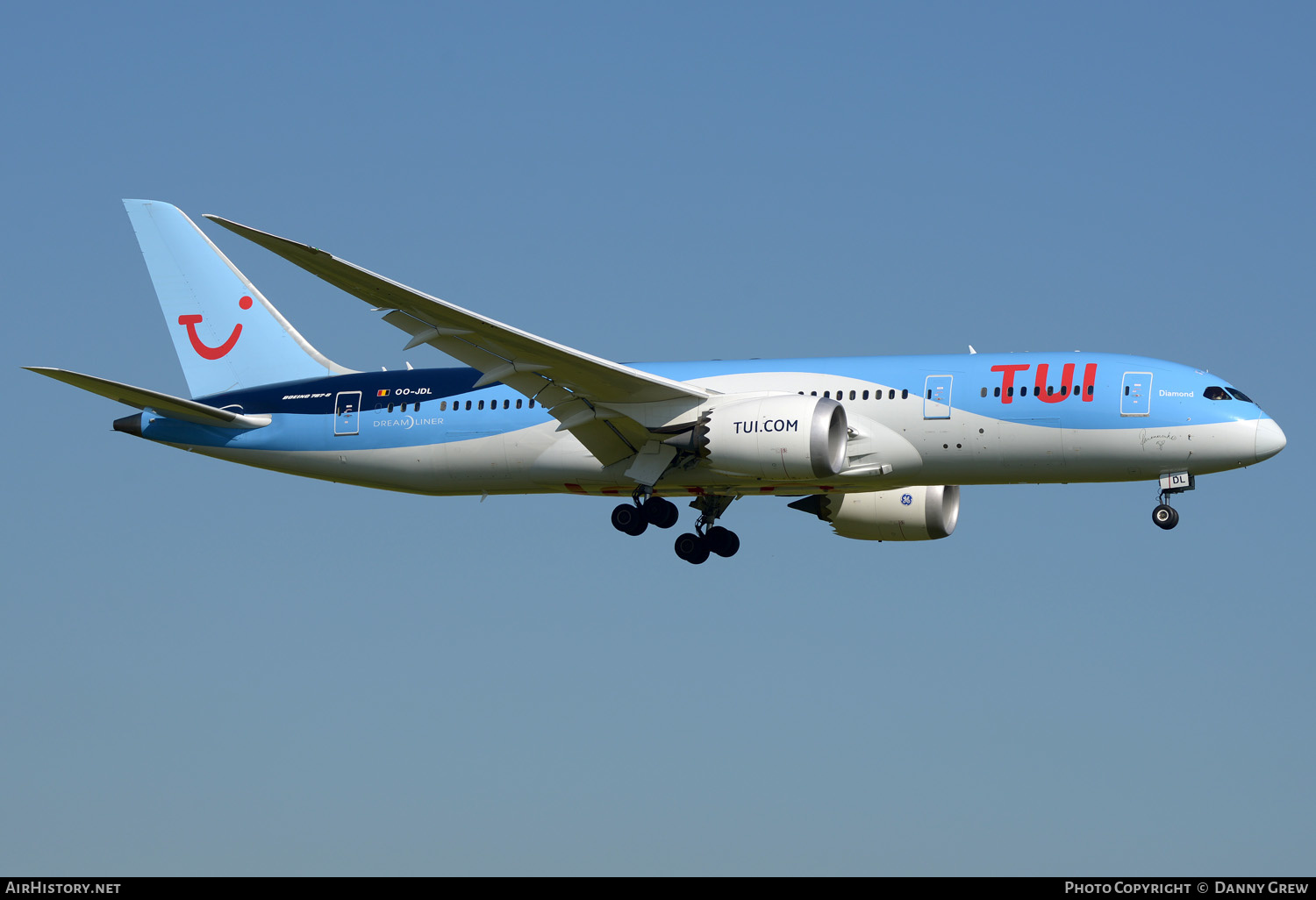 Aircraft Photo of OO-JDL | Boeing 787-8 Dreamliner | TUI | AirHistory.net #331032