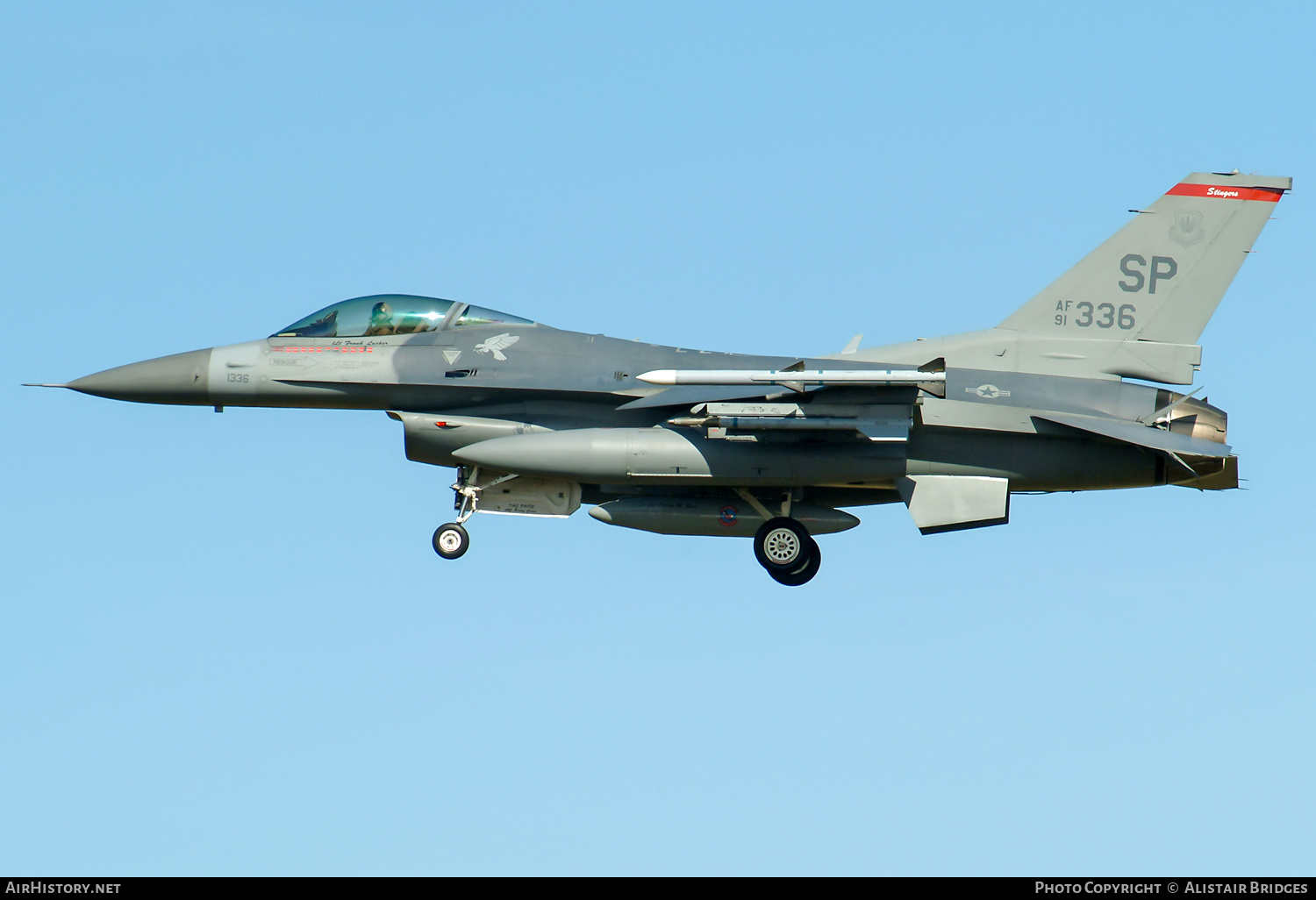 Aircraft Photo of 91-0336 / AF91-336 | General Dynamics F-16CM Fighting Falcon | USA - Air Force | AirHistory.net #331036