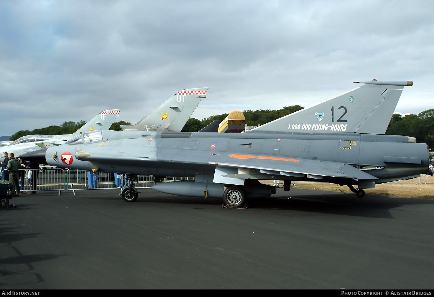 Aircraft Photo of 12 | Saab J35Oe Draken | Austria - Air Force | AirHistory.net #331054