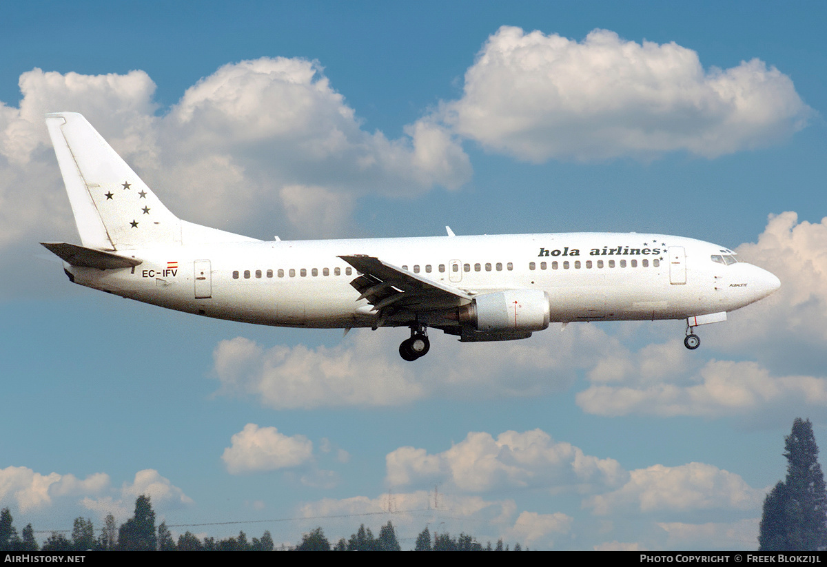 Aircraft Photo of EC-IFV | Boeing 737-33A | Hola Airlines | AirHistory.net #331086