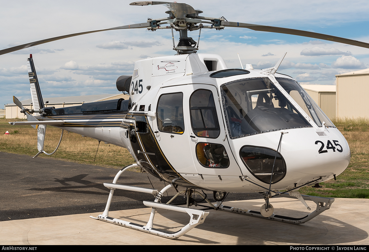 Aircraft Photo of VH-DVM | Aerospatiale AS-350B-3+ Ecureuil | Orange Helicopters | AirHistory.net #331093