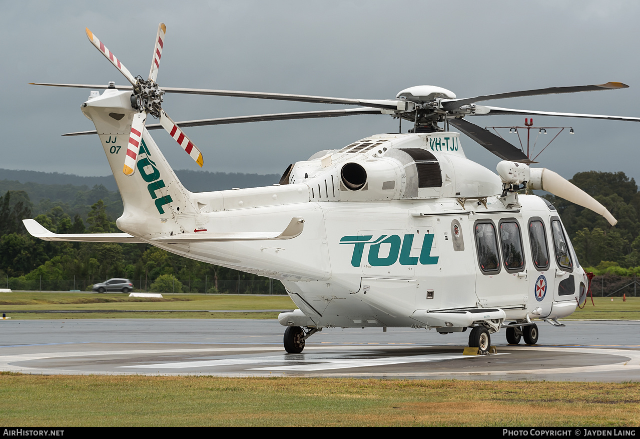 Aircraft Photo of VH-TJJ | Leonardo AW-139 | Toll Helicopters | AirHistory.net #331109