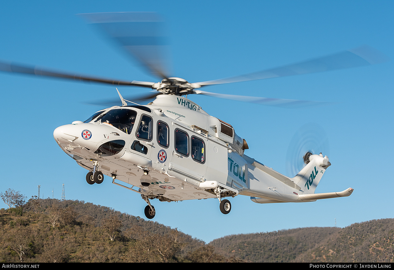 Aircraft Photo of VH-TJG | Leonardo AW-139 | Toll Helicopters | AirHistory.net #331113