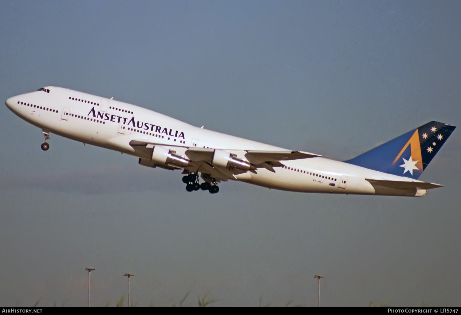Aircraft Photo of VH-INJ | Boeing 747-312 | Ansett Australia | AirHistory.net #331143
