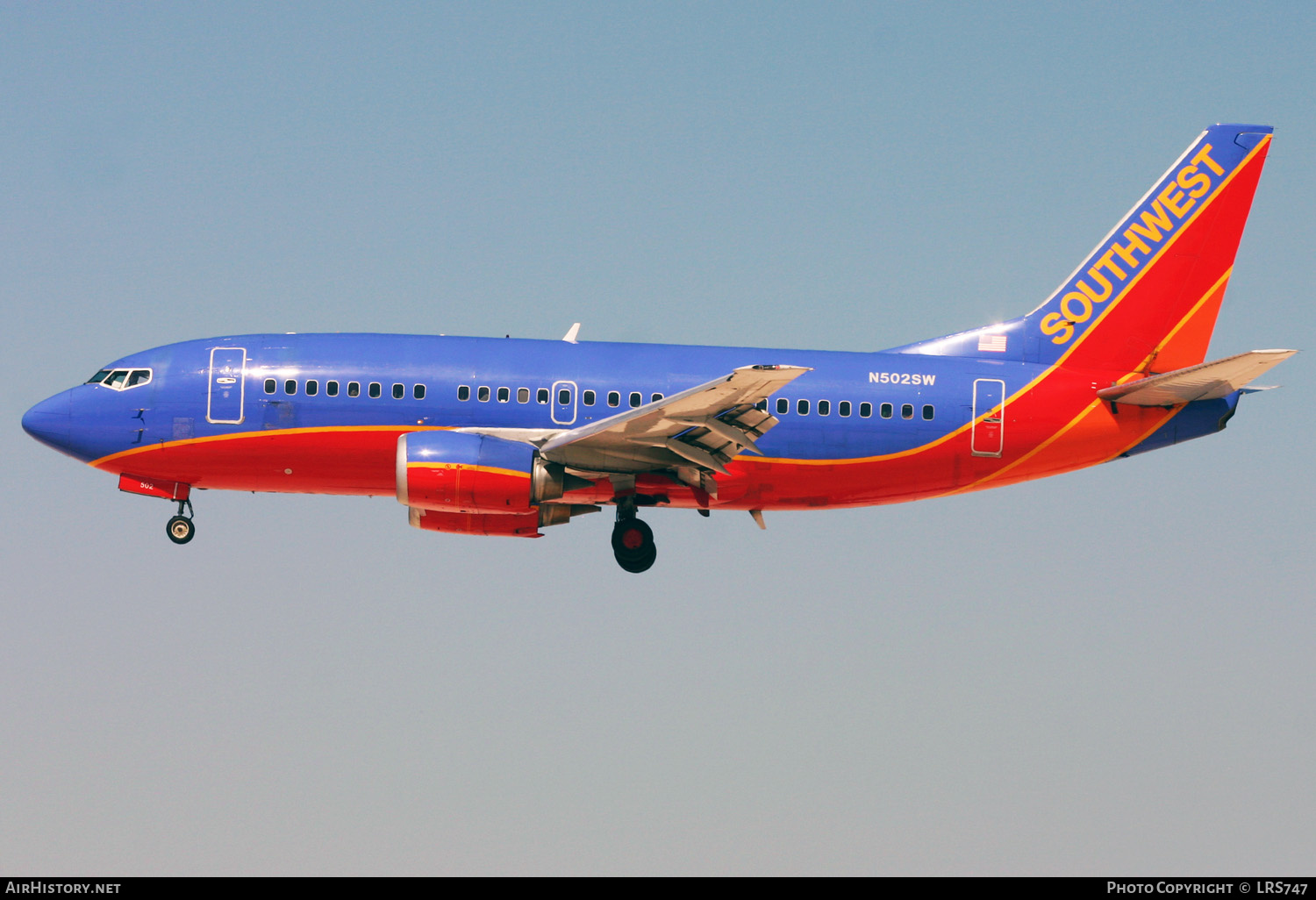 Aircraft Photo of N502SW | Boeing 737-5H4 | Southwest Airlines | AirHistory.net #331146
