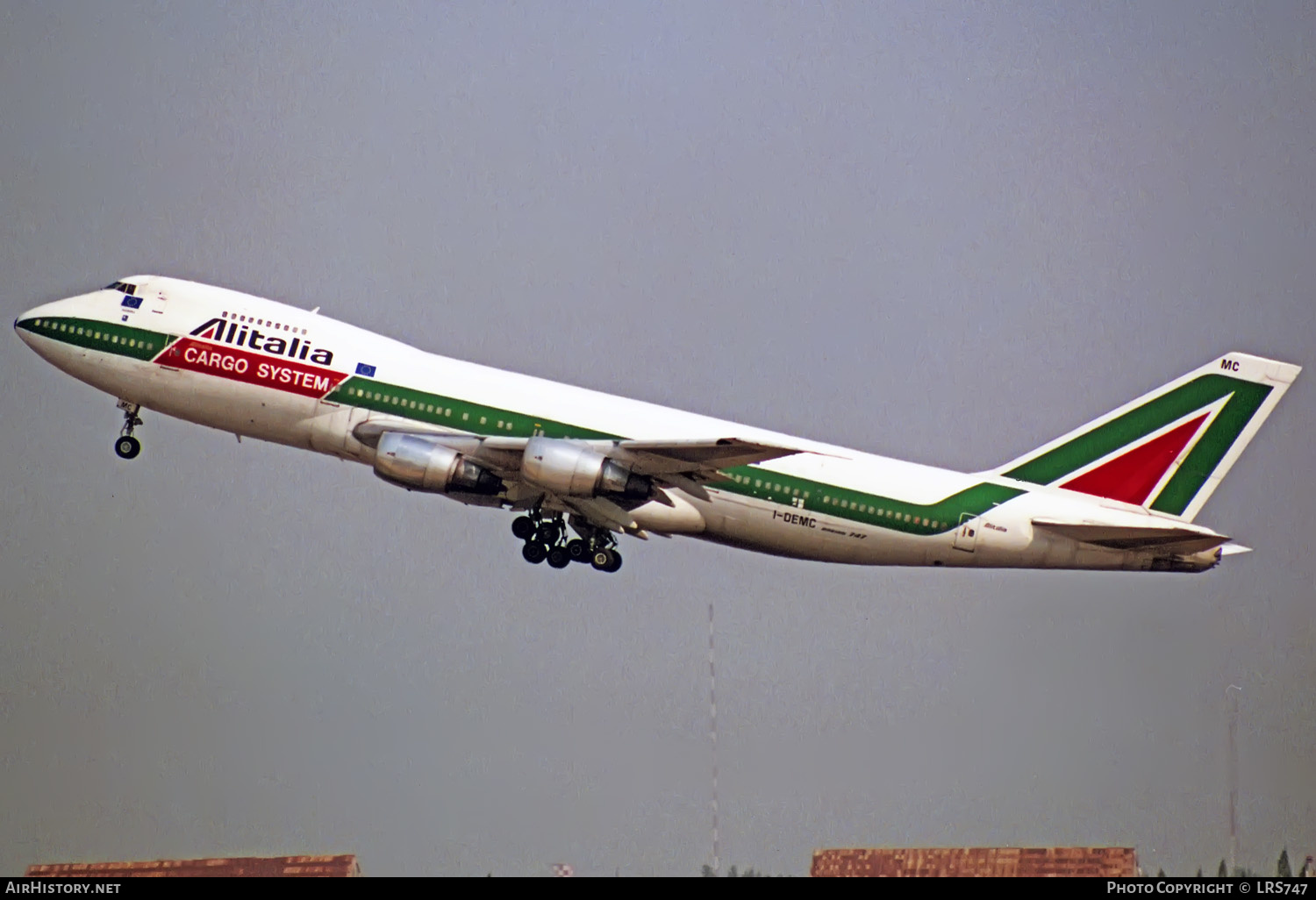 Aircraft Photo of I-DEMC | Boeing 747-243B(SF) | Alitalia Cargo System | AirHistory.net #331149