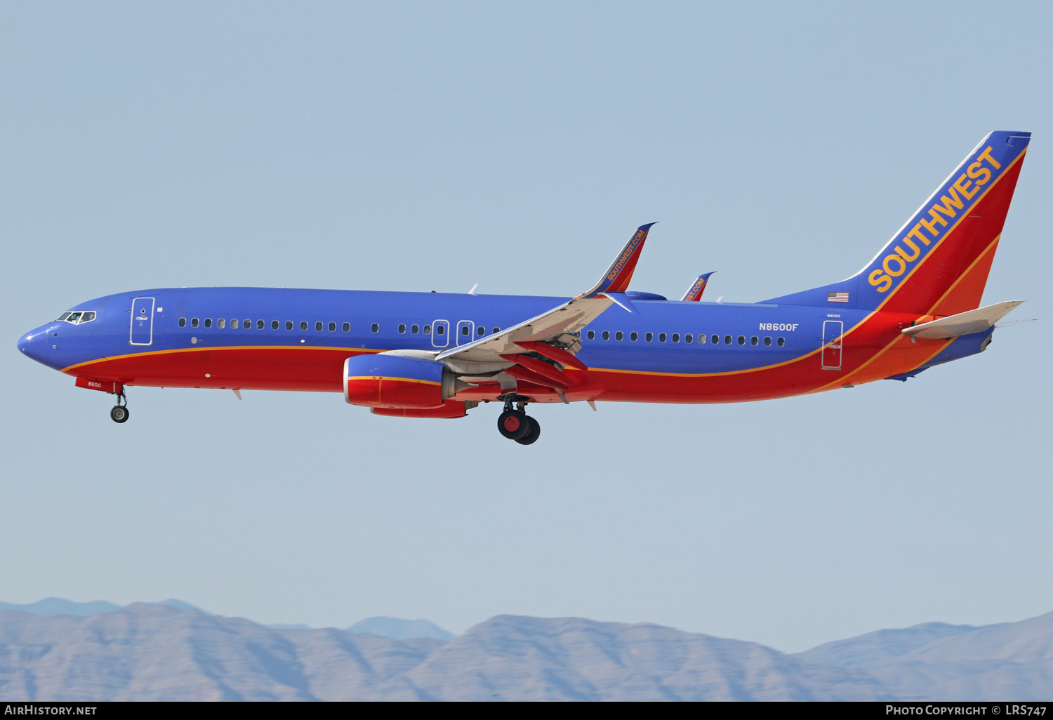 Aircraft Photo of N8600F | Boeing 737-8H4 | Southwest Airlines | AirHistory.net #331158