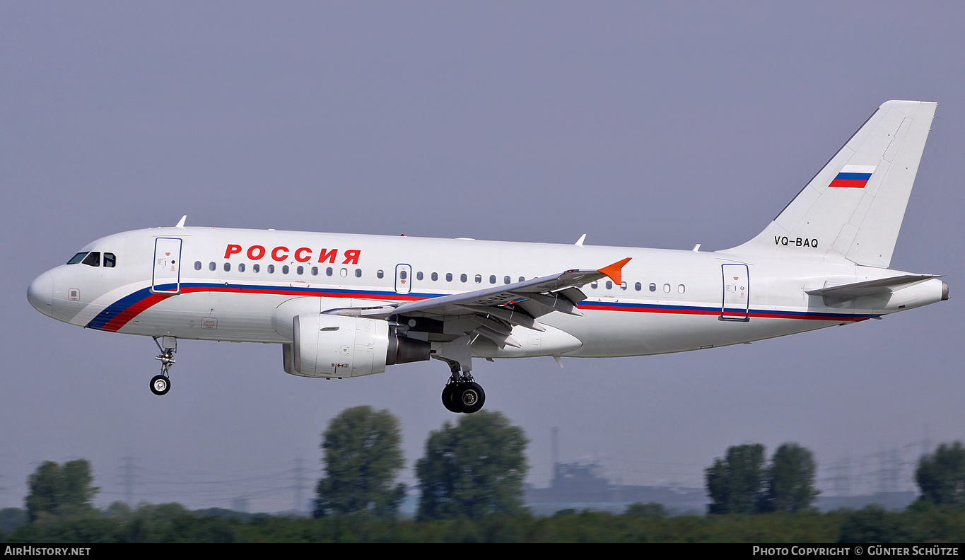 Aircraft Photo of VQ-BAQ | Airbus A319-111 | Rossiya - Russian Airlines | AirHistory.net #331242