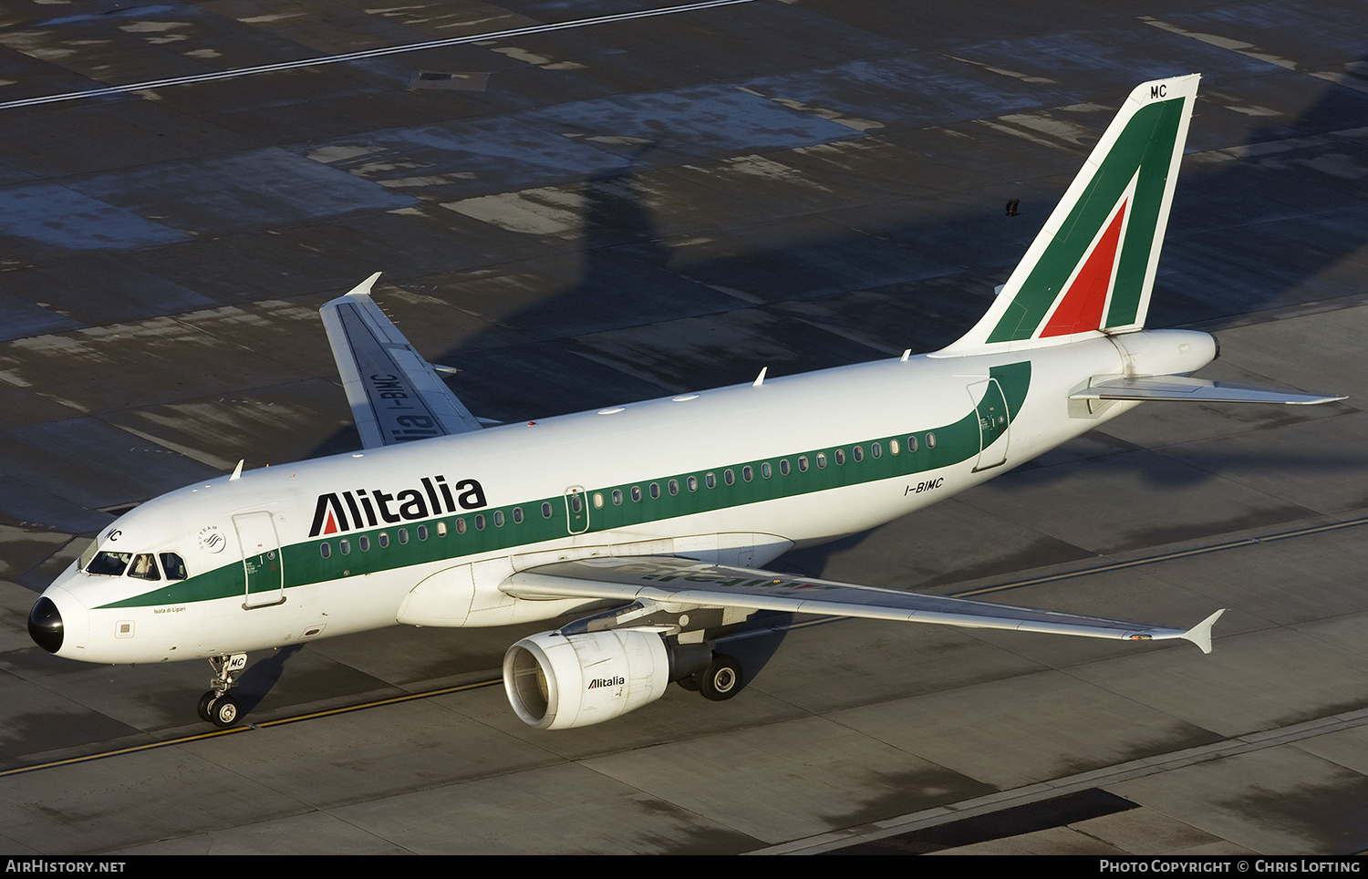 Aircraft Photo of I-BIMC | Airbus A319-112 | Alitalia | AirHistory.net #331375