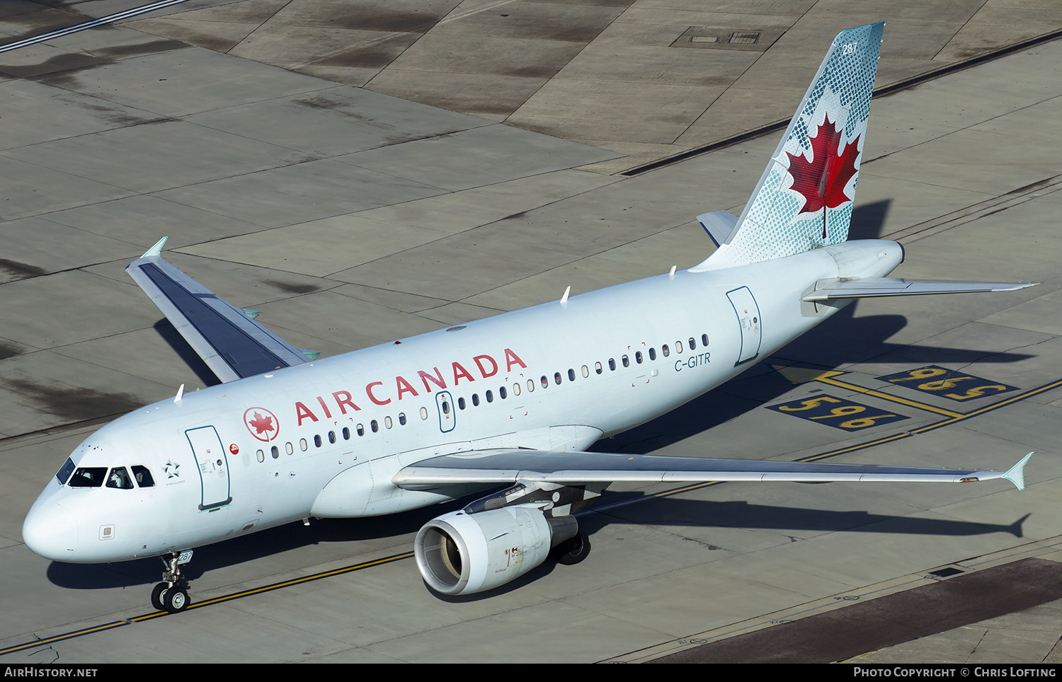 Aircraft Photo of C-GITR | Airbus A319-112 | Air Canada | AirHistory.net #331390