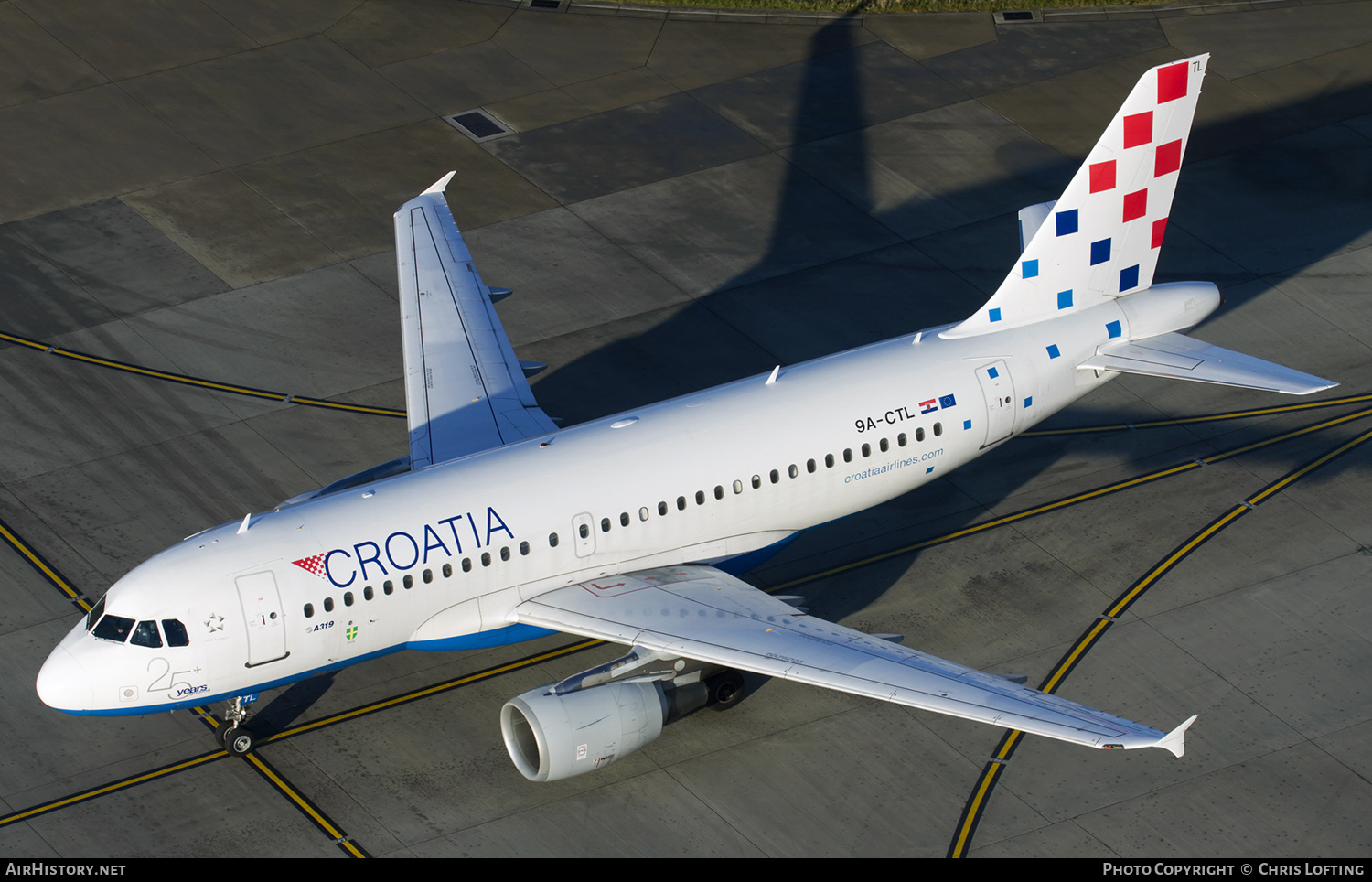 Aircraft Photo of 9A-CTL | Airbus A319-112 | Croatia Airlines | AirHistory.net #331400