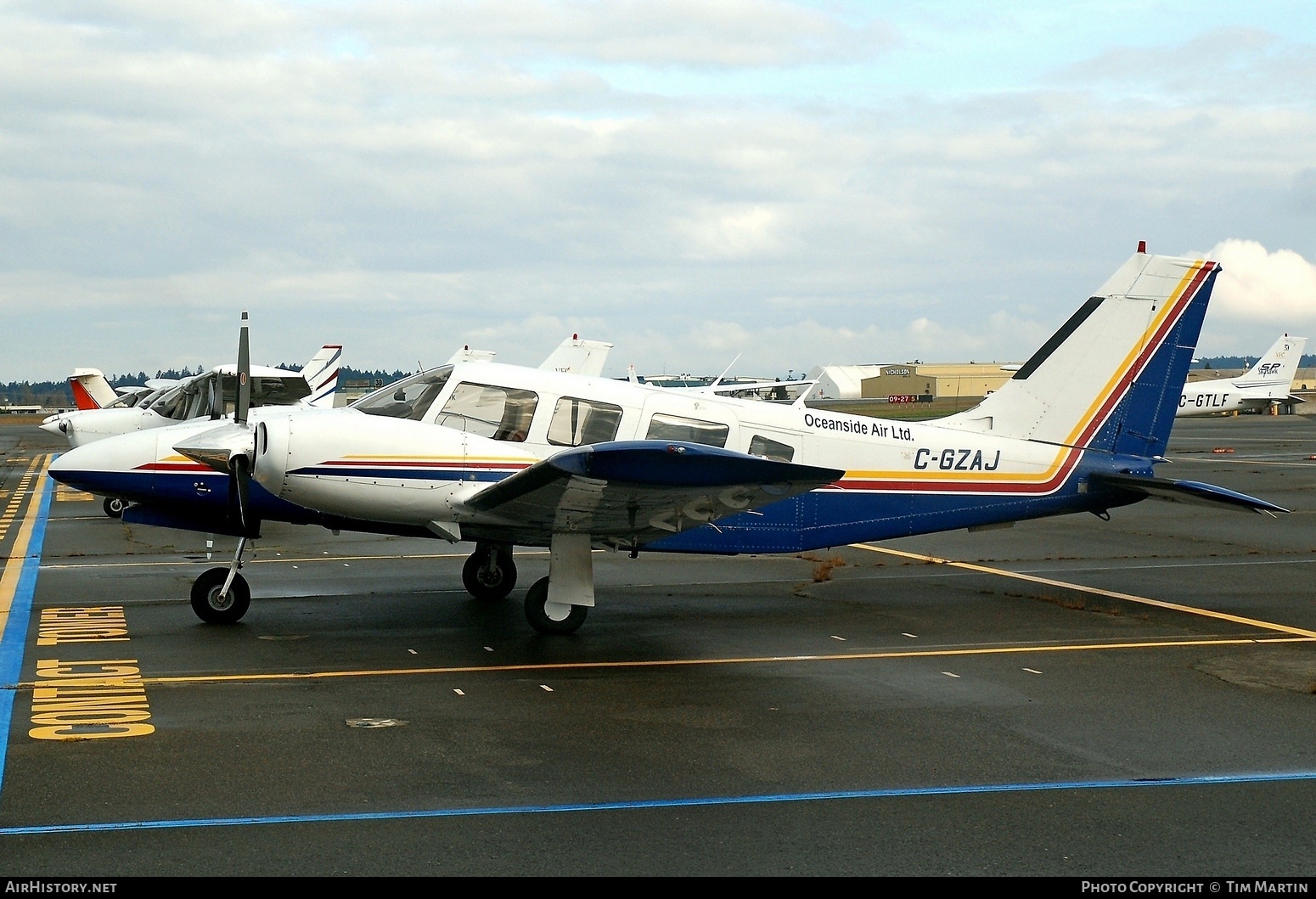 Aircraft Photo of C-GZAJ | Piper PA-34-200T Seneca II | Oceanside Air | AirHistory.net #331444