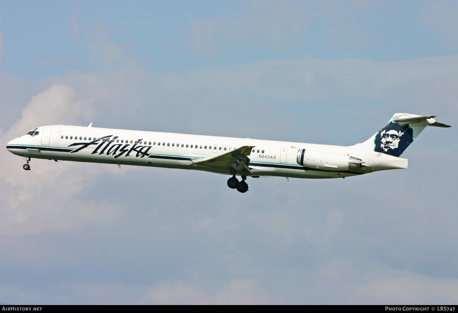 Aircraft Photo of N943AS | McDonnell Douglas MD-83 (DC-9-83) | Alaska Airlines | AirHistory.net #331517