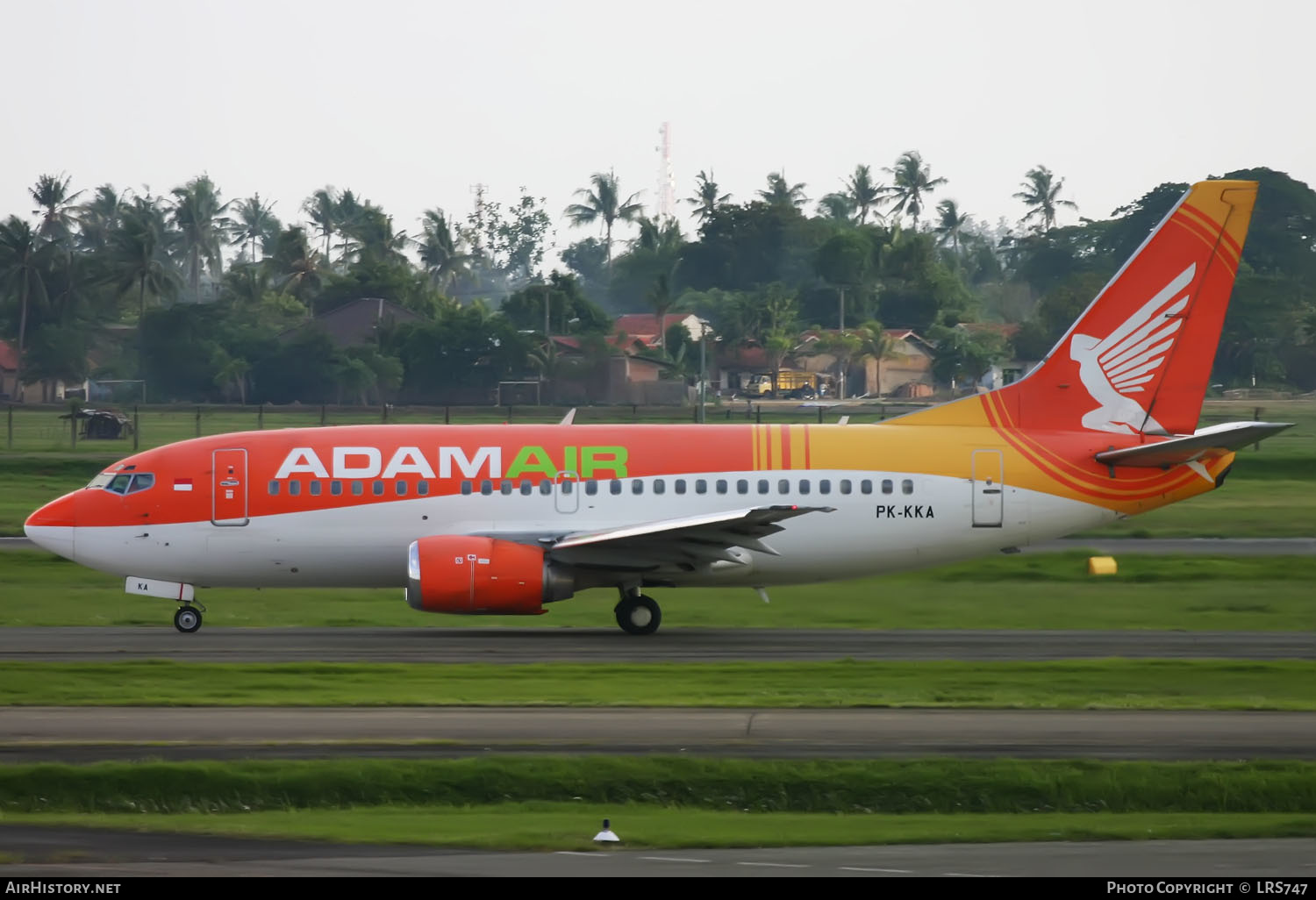Aircraft Photo of PK-KKA | Boeing 737-56N | AdamAir | AirHistory.net #331577