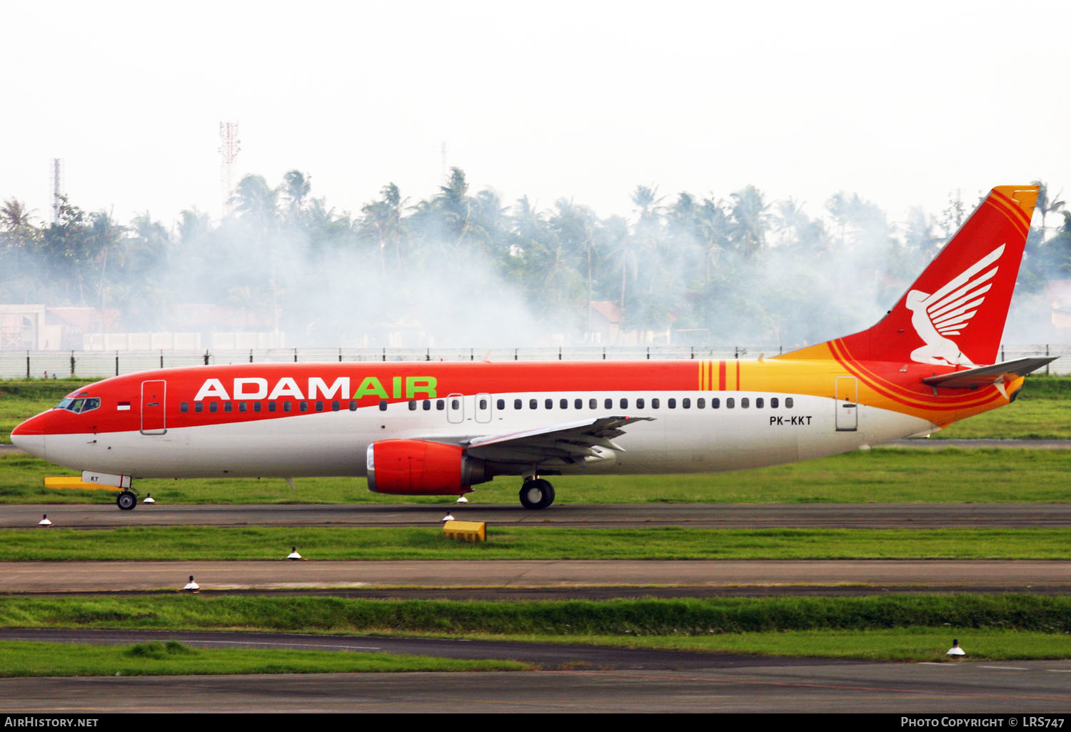 Aircraft Photo of PK-KKT | Boeing 737-408 | AdamAir | AirHistory.net #331587