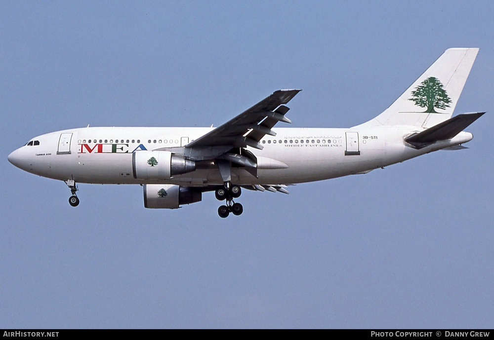 Aircraft Photo of 3B-STI | Airbus A310-222 | MEA - Middle East Airlines | AirHistory.net #331606