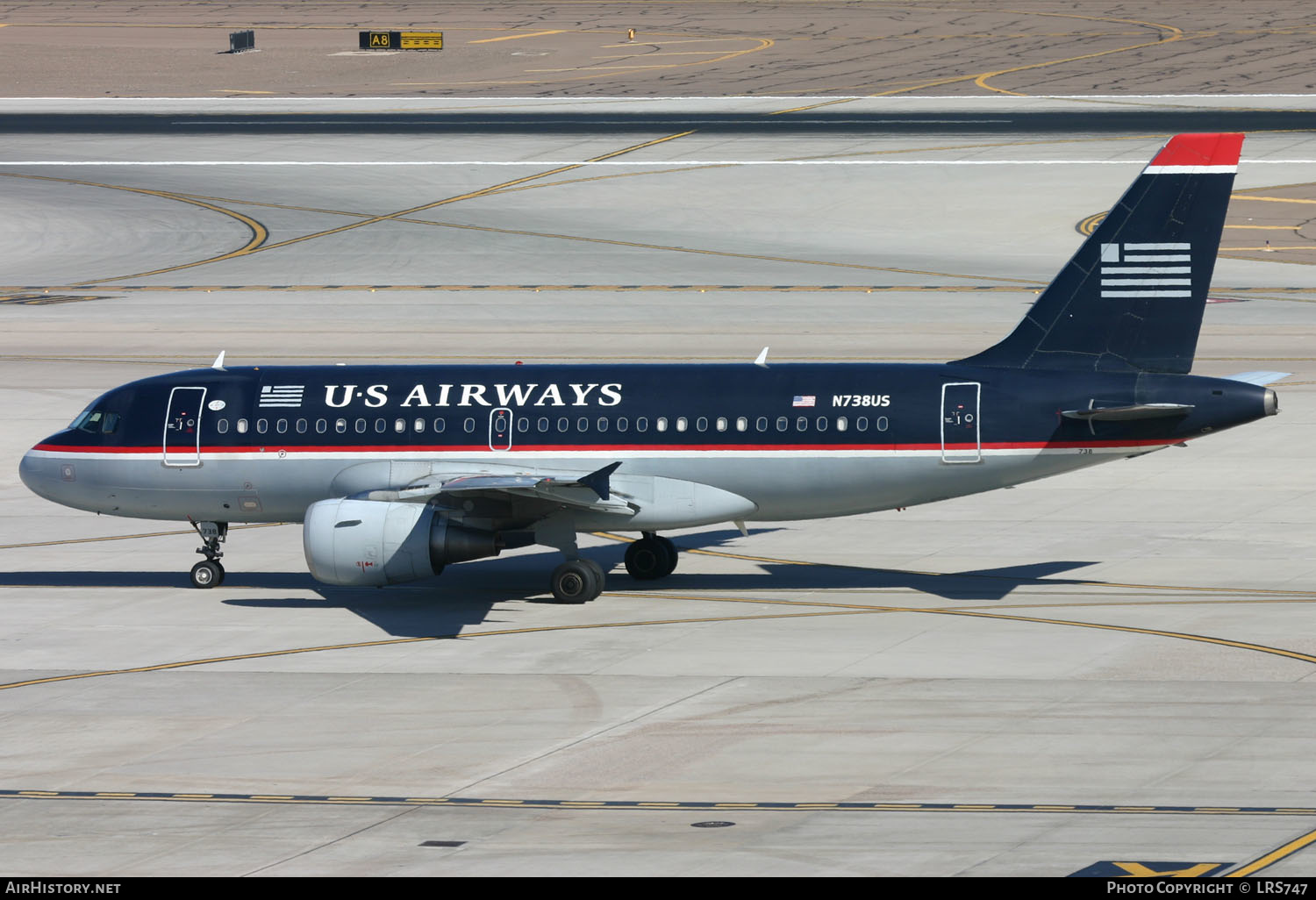 Aircraft Photo of N738US | Airbus A319-112 | US Airways | AirHistory.net #331608