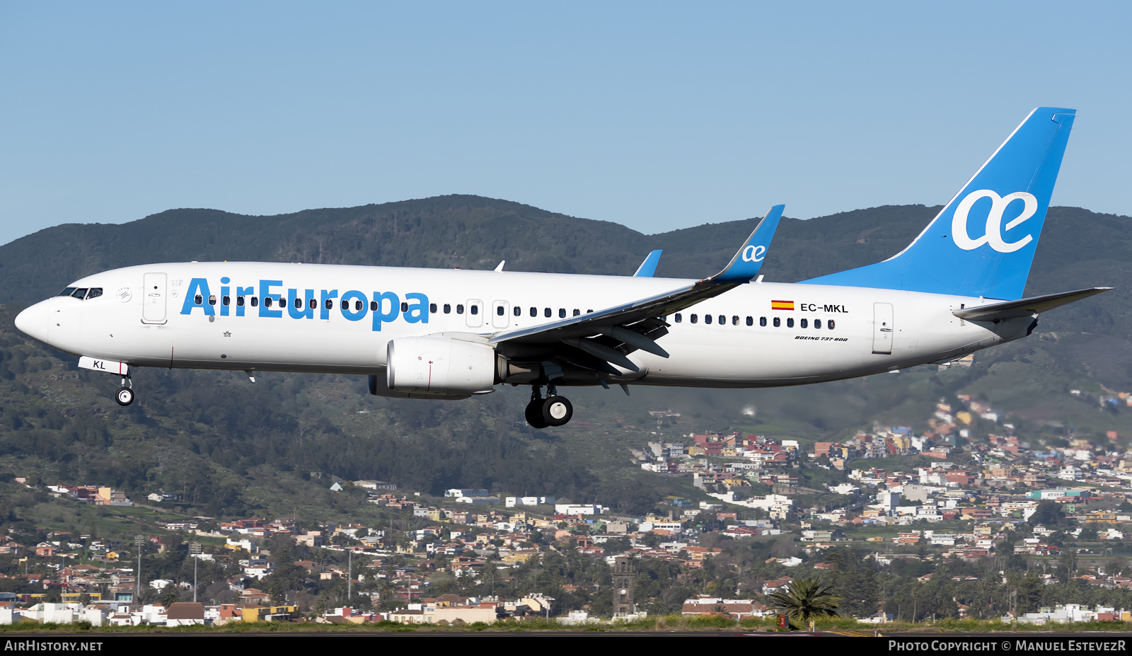 Aircraft Photo of EC-MKL | Boeing 737-85P | Air Europa | AirHistory.net #331635