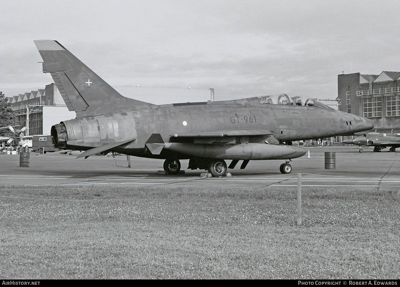 Aircraft Photo of GT-961 | North American TF-100F Super Sabre | Denmark - Air Force | AirHistory.net #331673