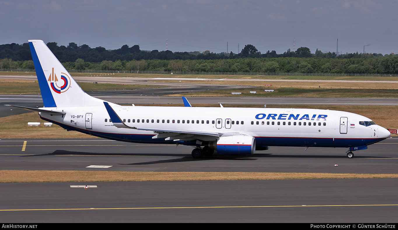 Aircraft Photo of VQ-BFY | Boeing 737-86N | Orenair | AirHistory.net #331746