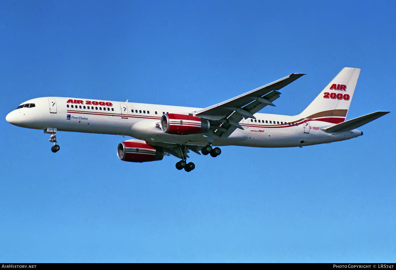 Aircraft Photo of G-OOOT | Boeing 757-236 | Air 2000 | AirHistory.net #331794