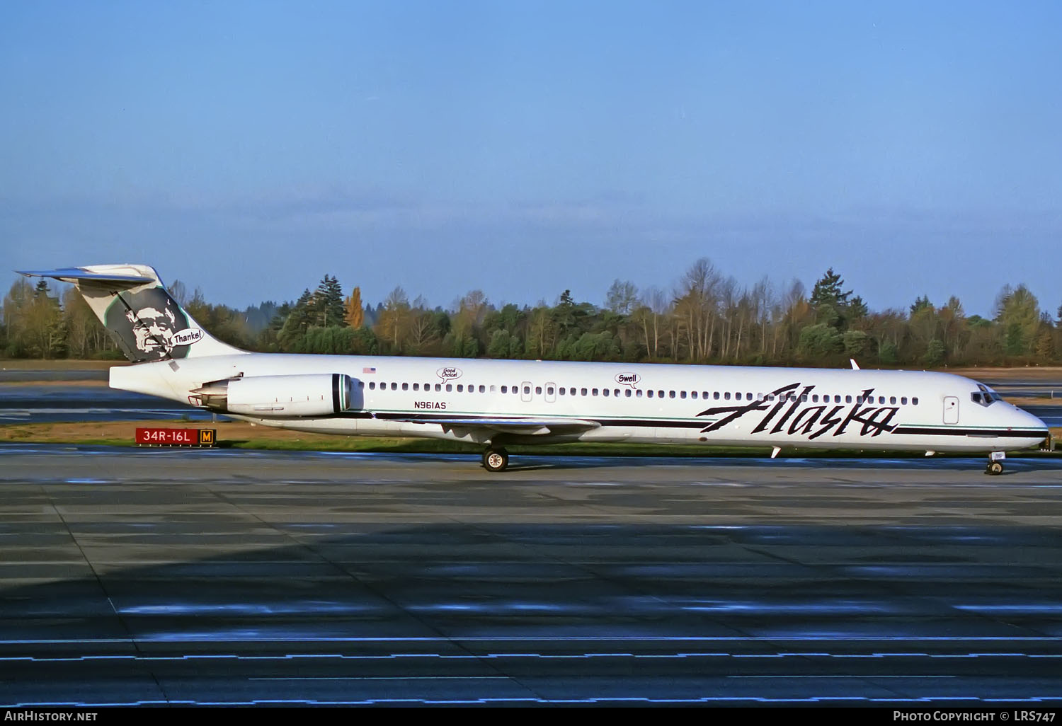 Aircraft Photo of N961AS | McDonnell Douglas MD-83 (DC-9-83) | Alaska Airlines | AirHistory.net #331800