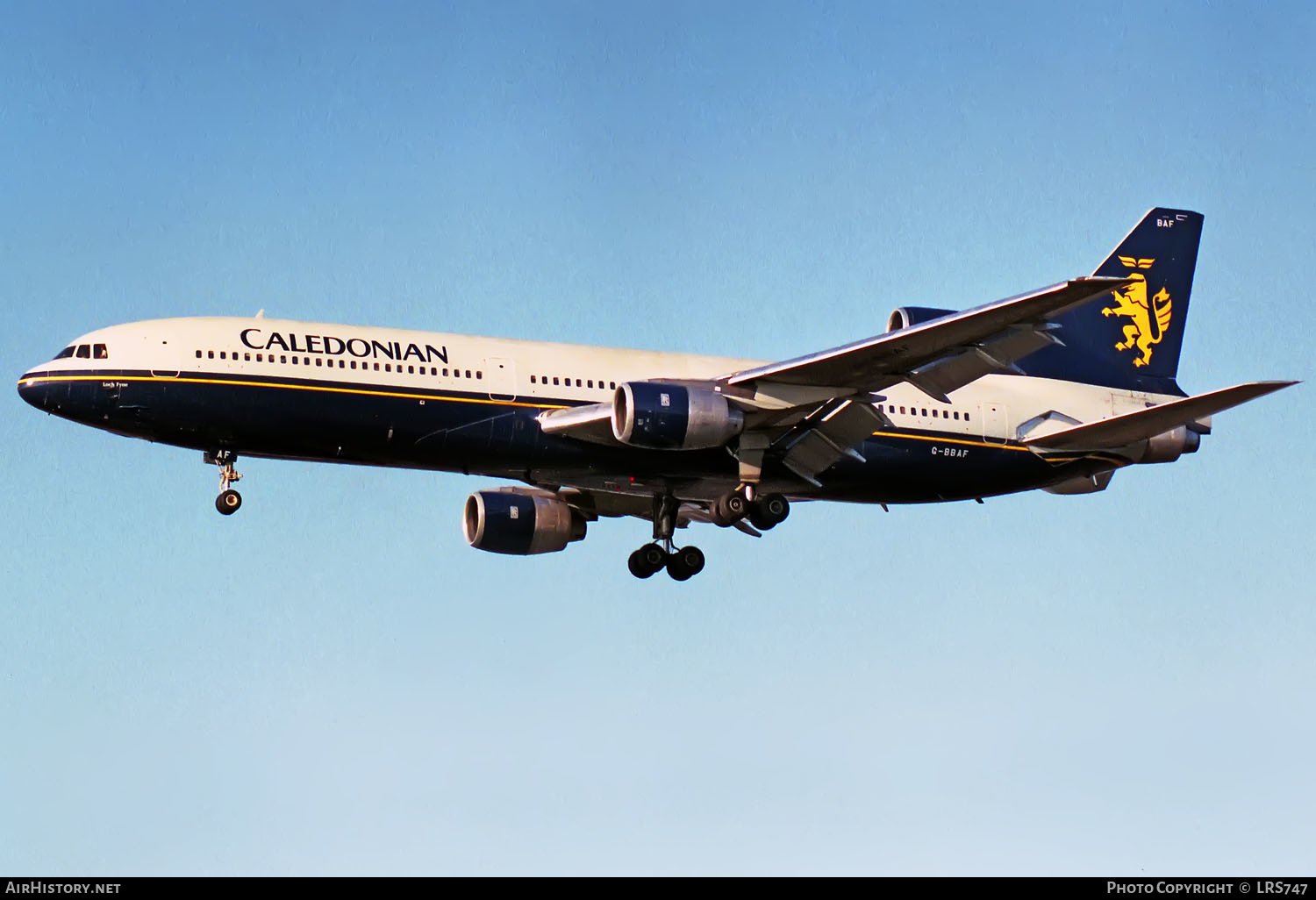Aircraft Photo of G-BBAF | Lockheed L-1011-385-1-14 TriStar 100 | Caledonian Airways | AirHistory.net #331808