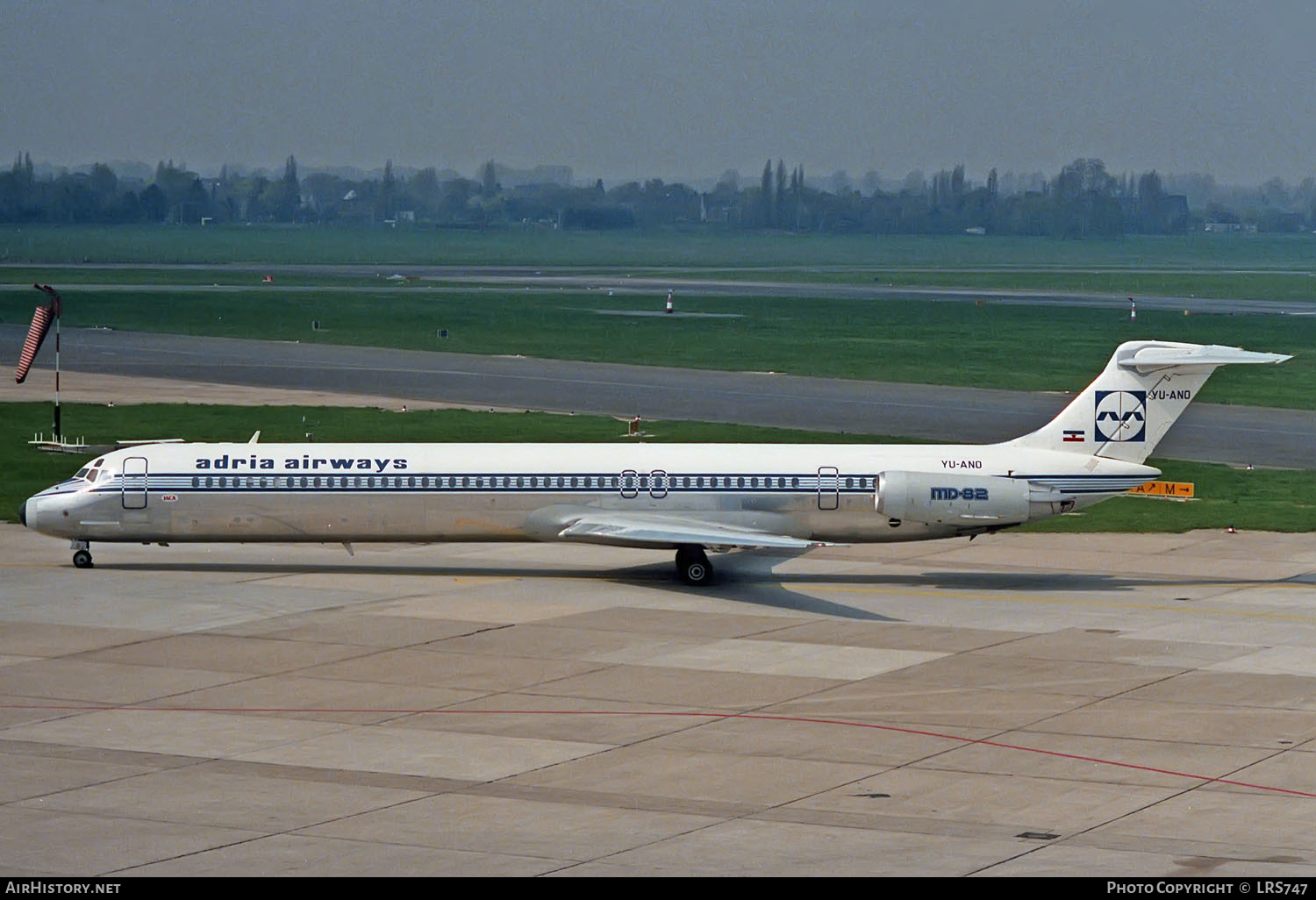 Aircraft Photo of YU-ANO | McDonnell Douglas MD-82 (DC-9-82) | Adria Airways | AirHistory.net #331837