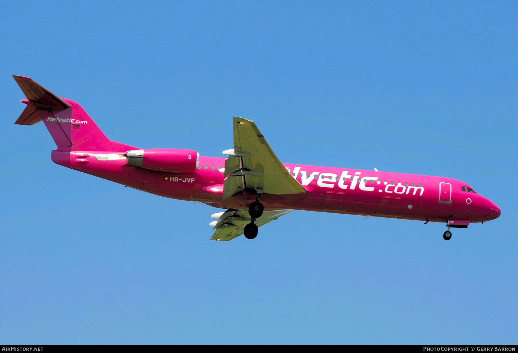 Aircraft Photo of HB-JVF | Fokker 100 (F28-0100) | Helvetic Airways | AirHistory.net #331858