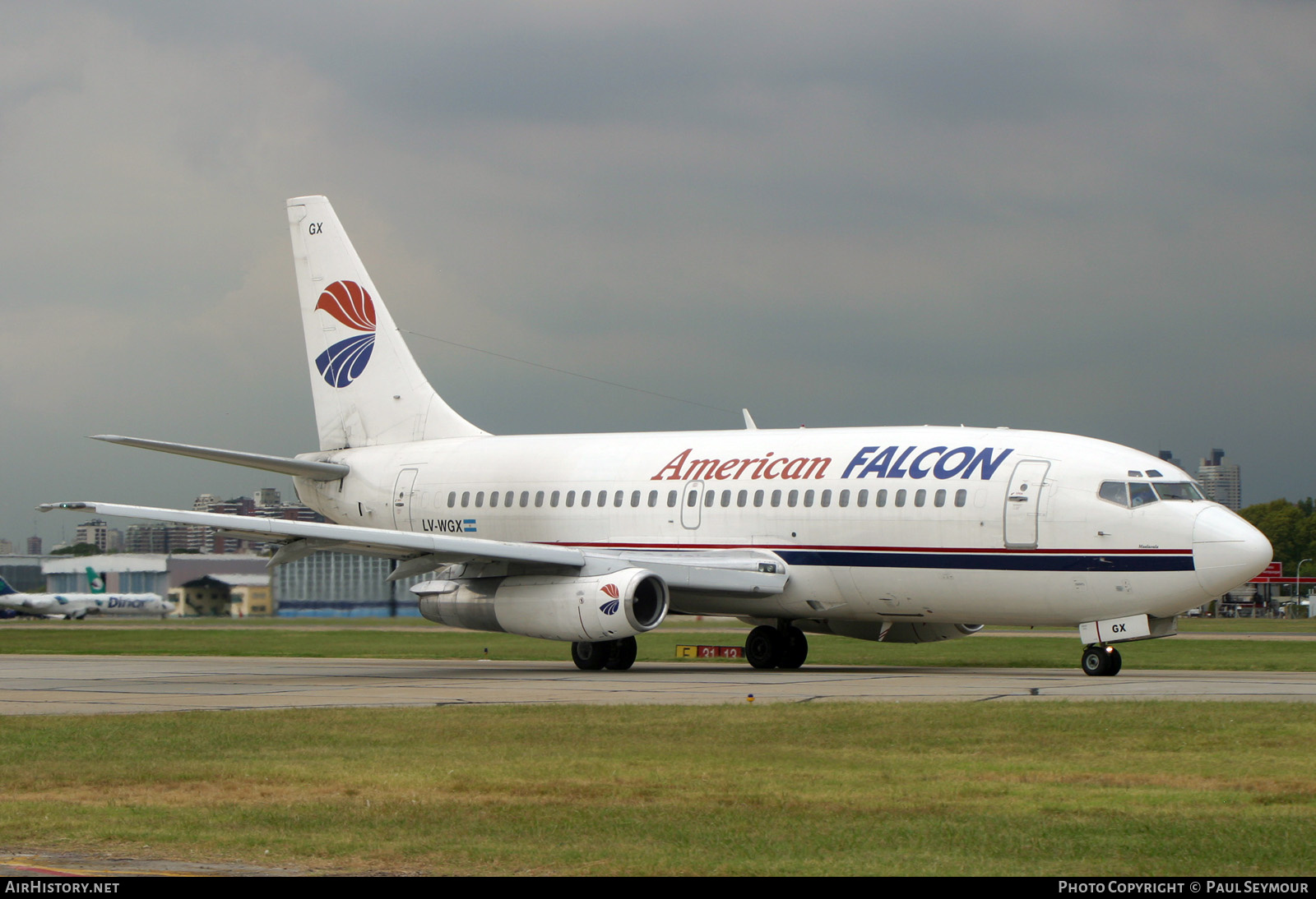 Aircraft Photo of LV-WGX | Boeing 737-2P6/Adv | American Falcon Aerolíneas | AirHistory.net #331870