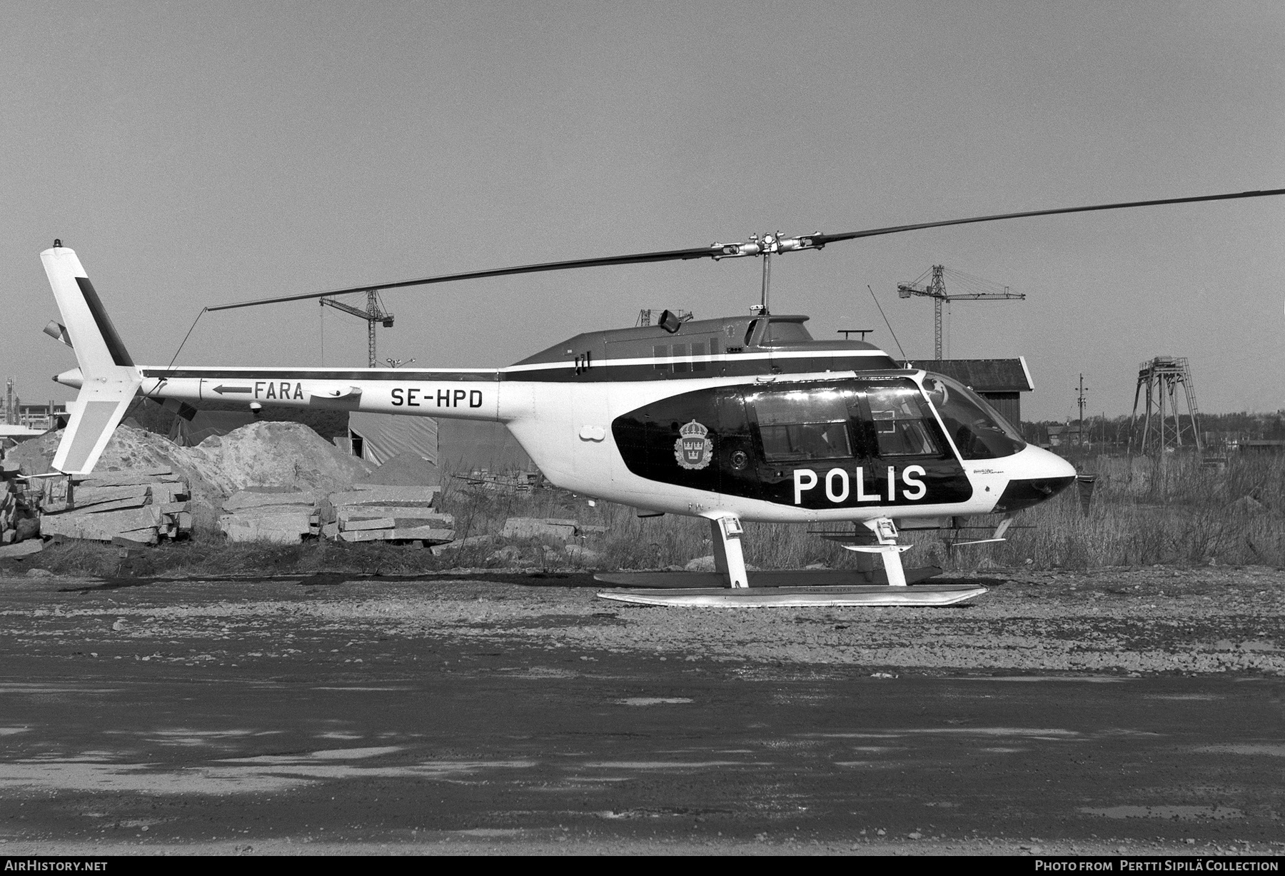 Aircraft Photo of SE-HPD | Bell AB-206A JetRanger | Polis | AirHistory.net #331884