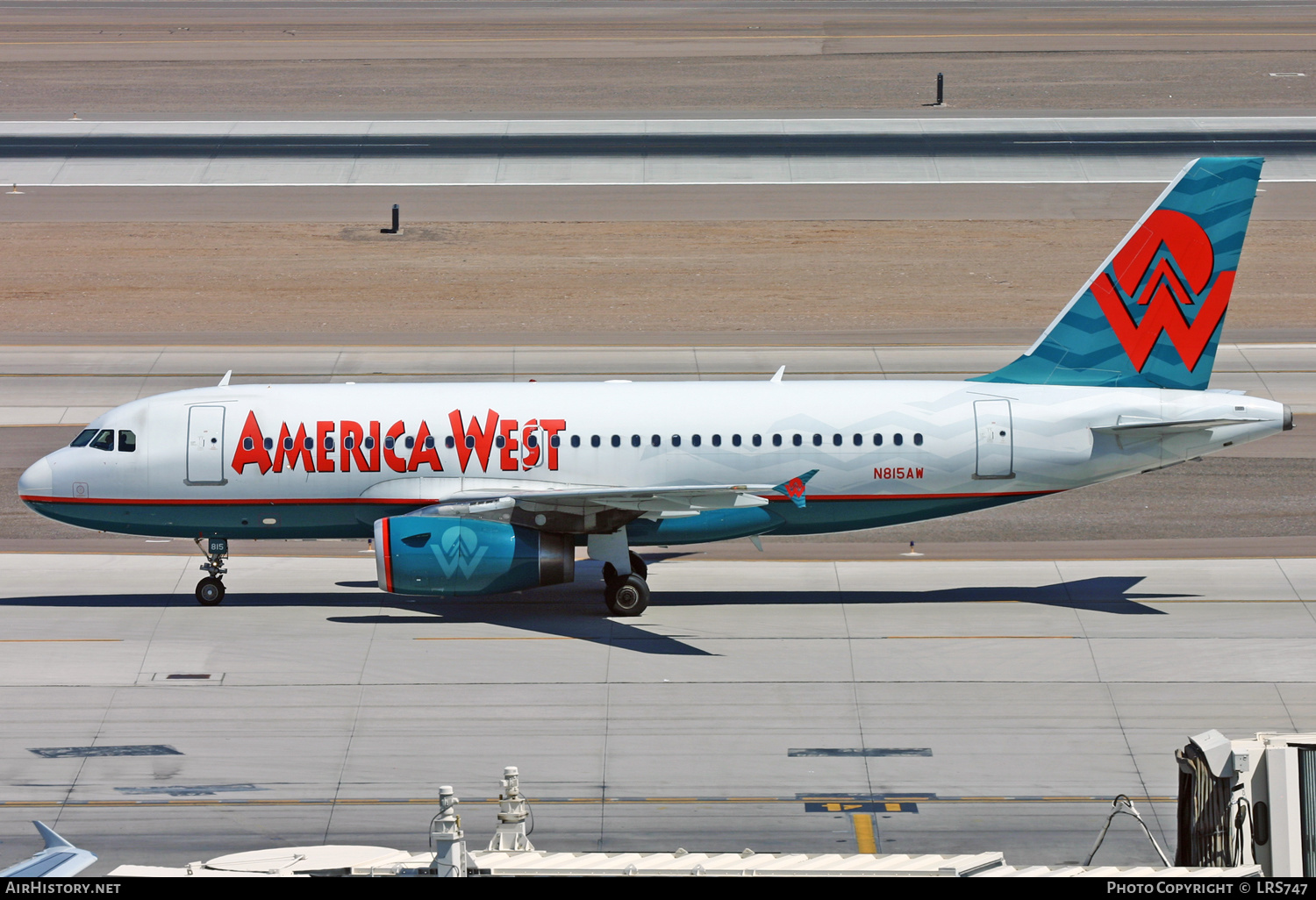 Aircraft Photo of N815AW | Airbus A319-132 | America West Airlines | AirHistory.net #331976