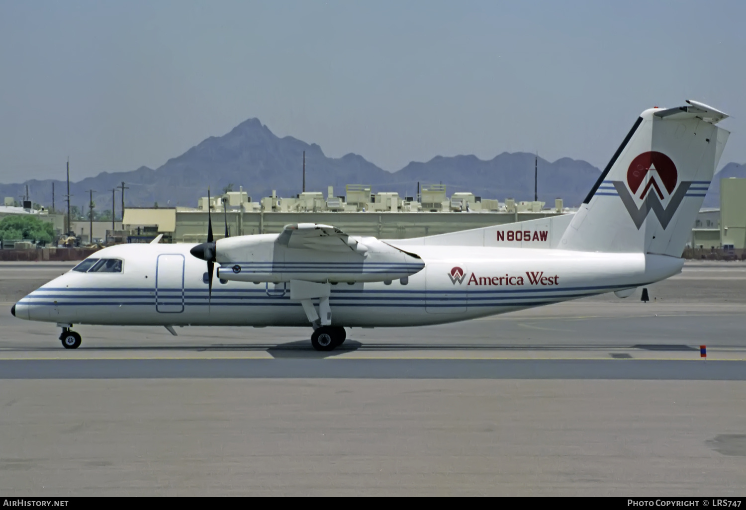 Aircraft Photo of N805AW | De Havilland Canada DHC-8-102 Dash 8 | America West Airlines | AirHistory.net #331978