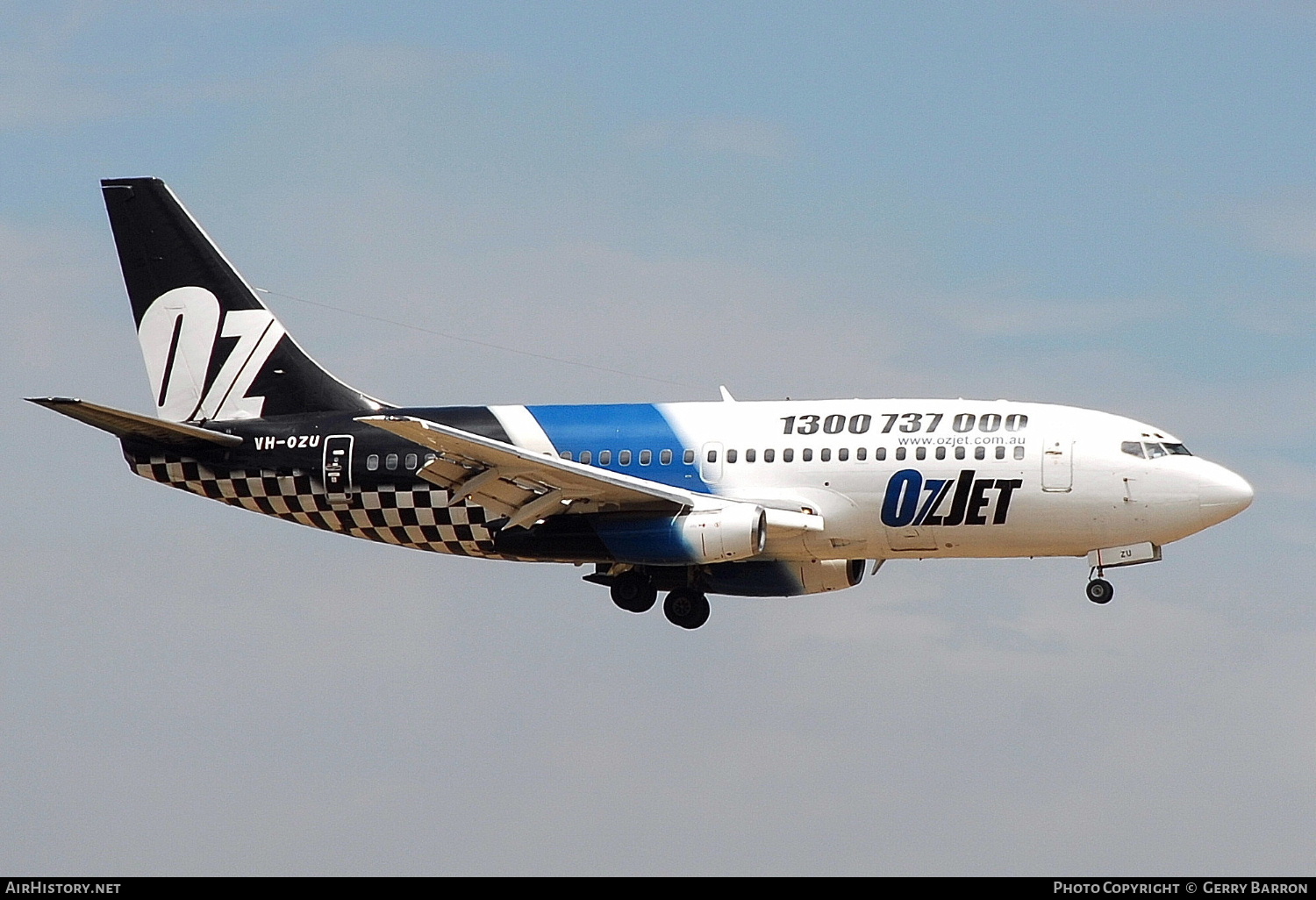 Aircraft Photo of VH-OZU | Boeing 737-229/Adv | OzJet Airlines | AirHistory.net #332000