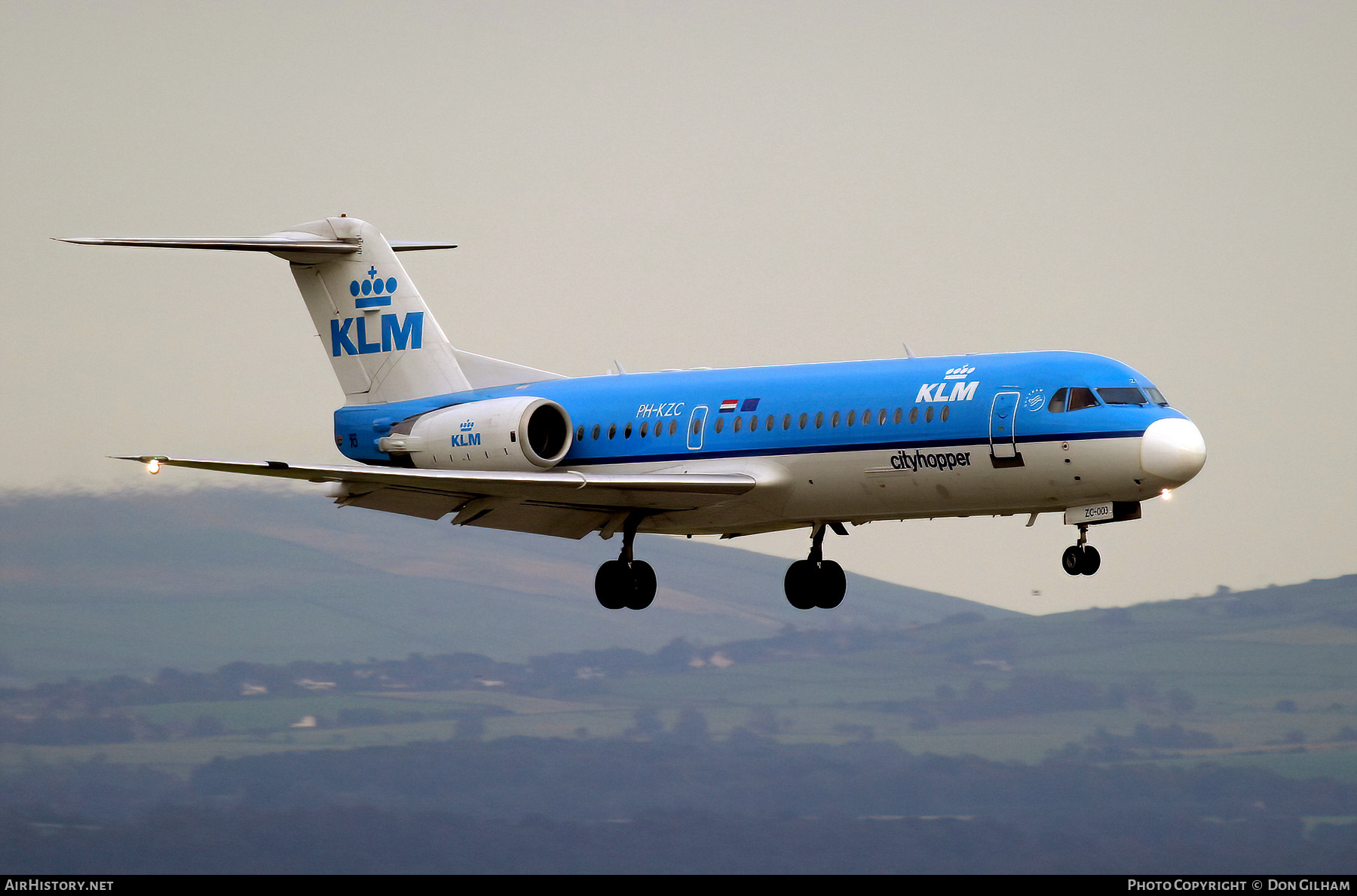 Aircraft Photo of PH-KZC | Fokker 70 (F28-0070) | KLM Cityhopper | AirHistory.net #332059