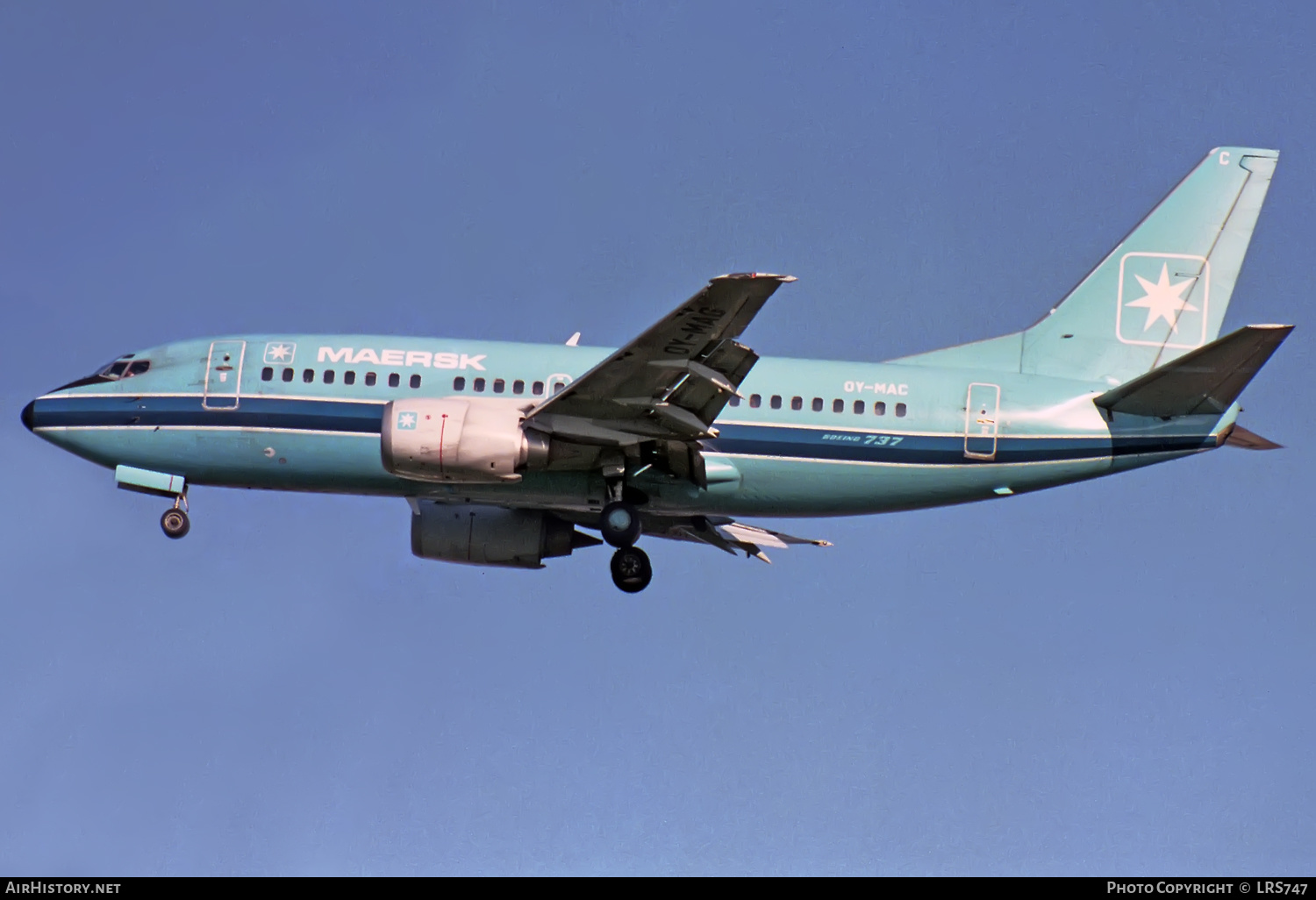 Aircraft Photo of OY-MAC | Boeing 737-5L9 | Maersk Air | AirHistory.net #332096
