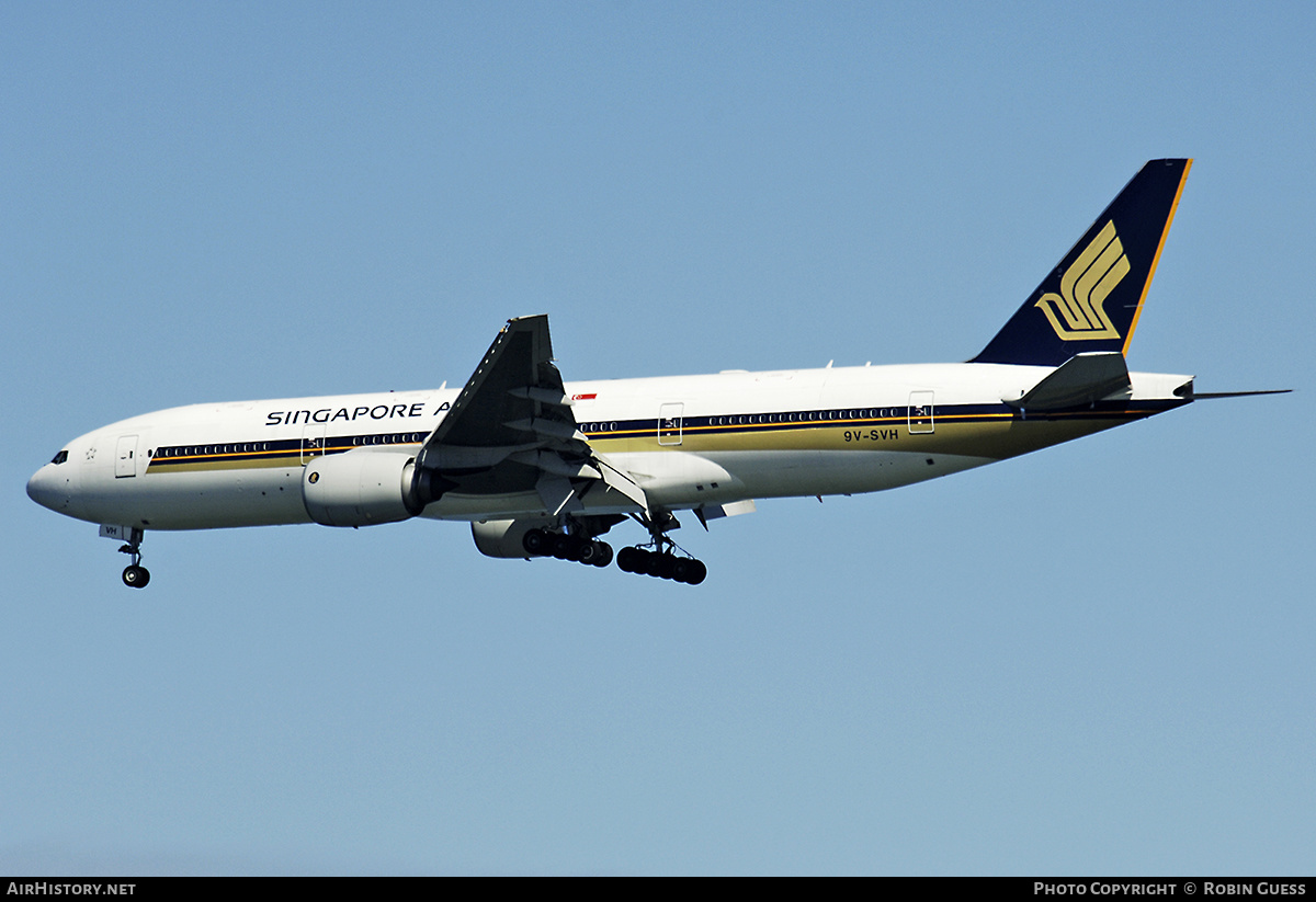 Aircraft Photo of 9V-SVH | Boeing 777-212/ER | Singapore Airlines | AirHistory.net #332106