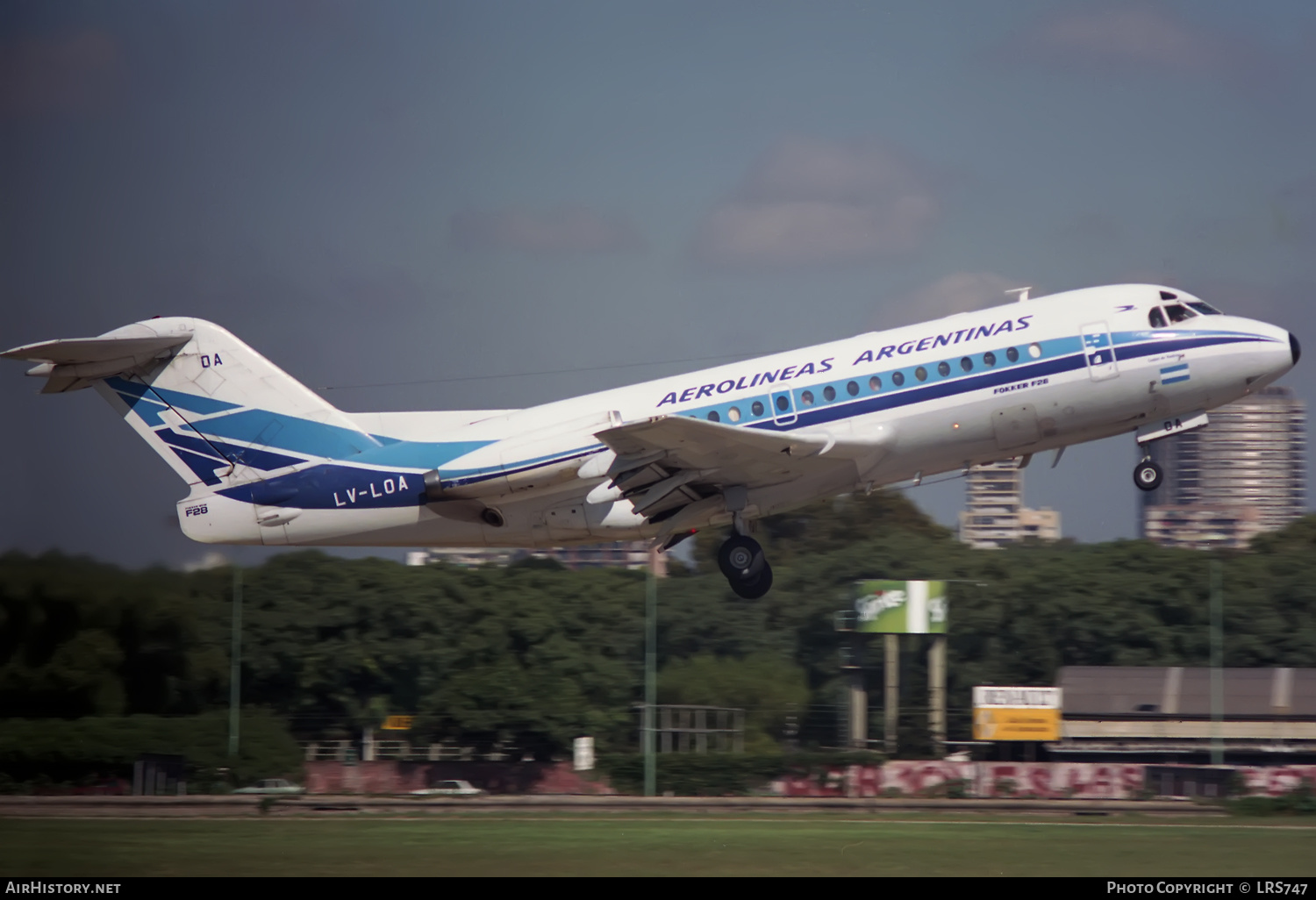 Aircraft Photo of LV-LOA | Fokker F28-1000 Fellowship | Aerolíneas Argentinas | AirHistory.net #332123