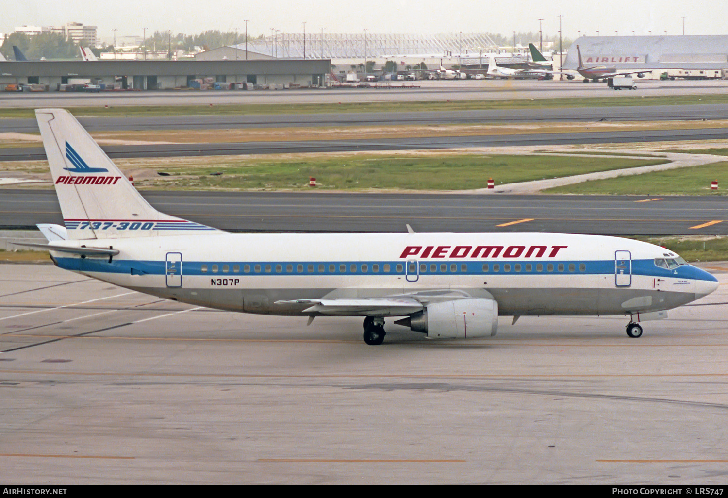 Aircraft Photo of N307P | Boeing 737-301 | Piedmont Airlines | AirHistory.net #332185