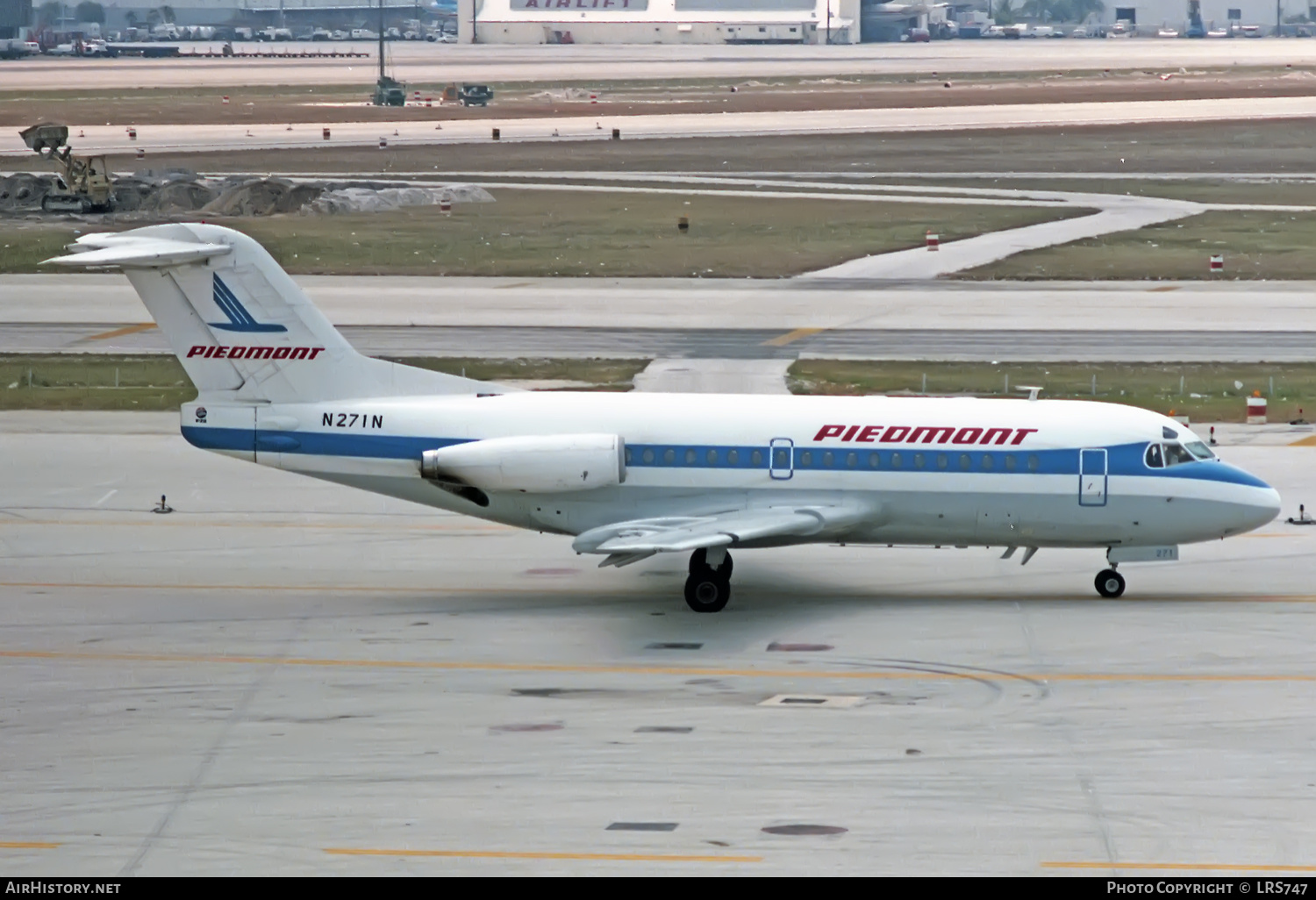 Aircraft Photo of N271N | Fokker F28-1000 Fellowship | Piedmont Airlines | AirHistory.net #332187