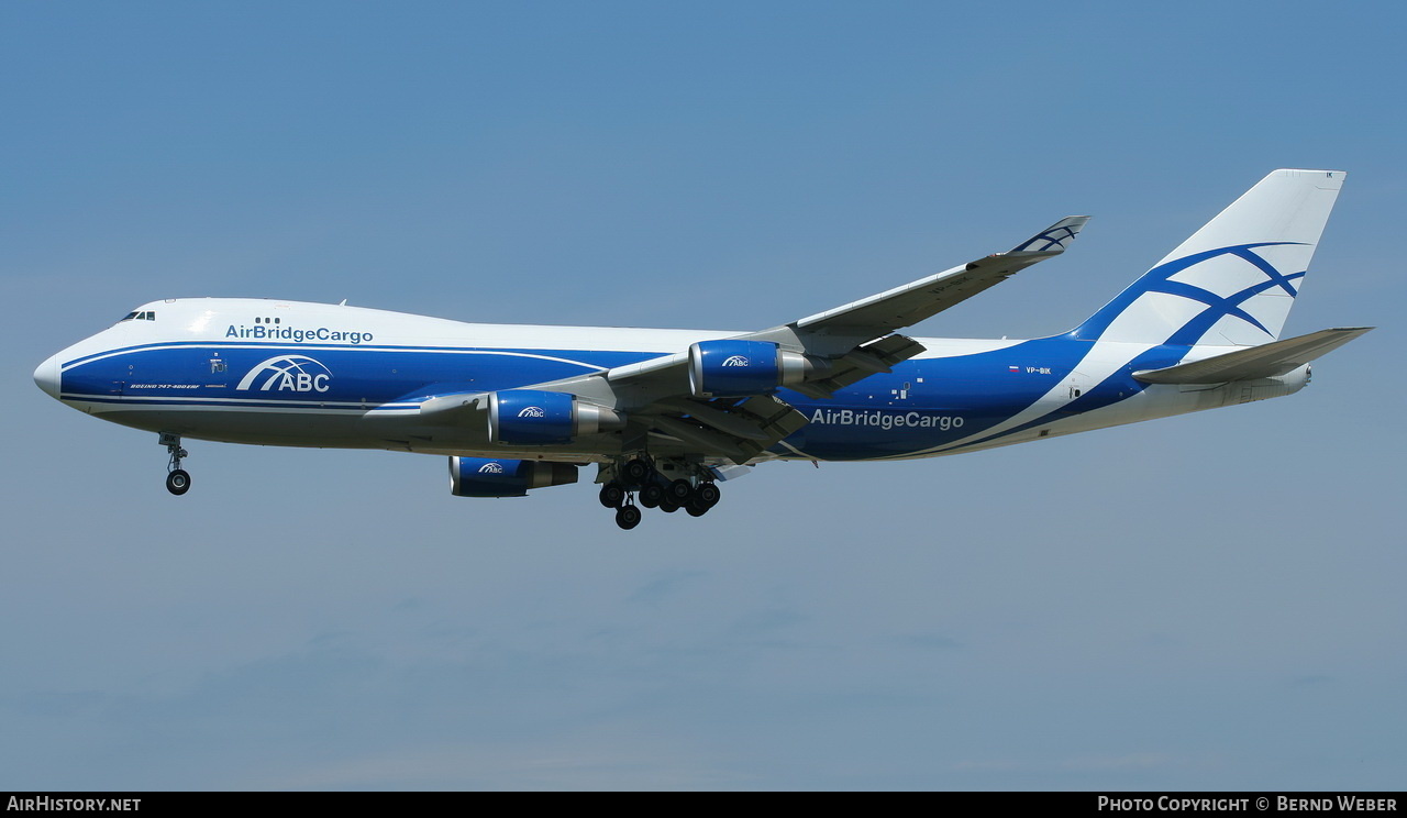 Aircraft Photo of VP-BIK | Boeing 747-46NF/ER/SCD | ABC - AirBridgeCargo Airlines | AirHistory.net #332194