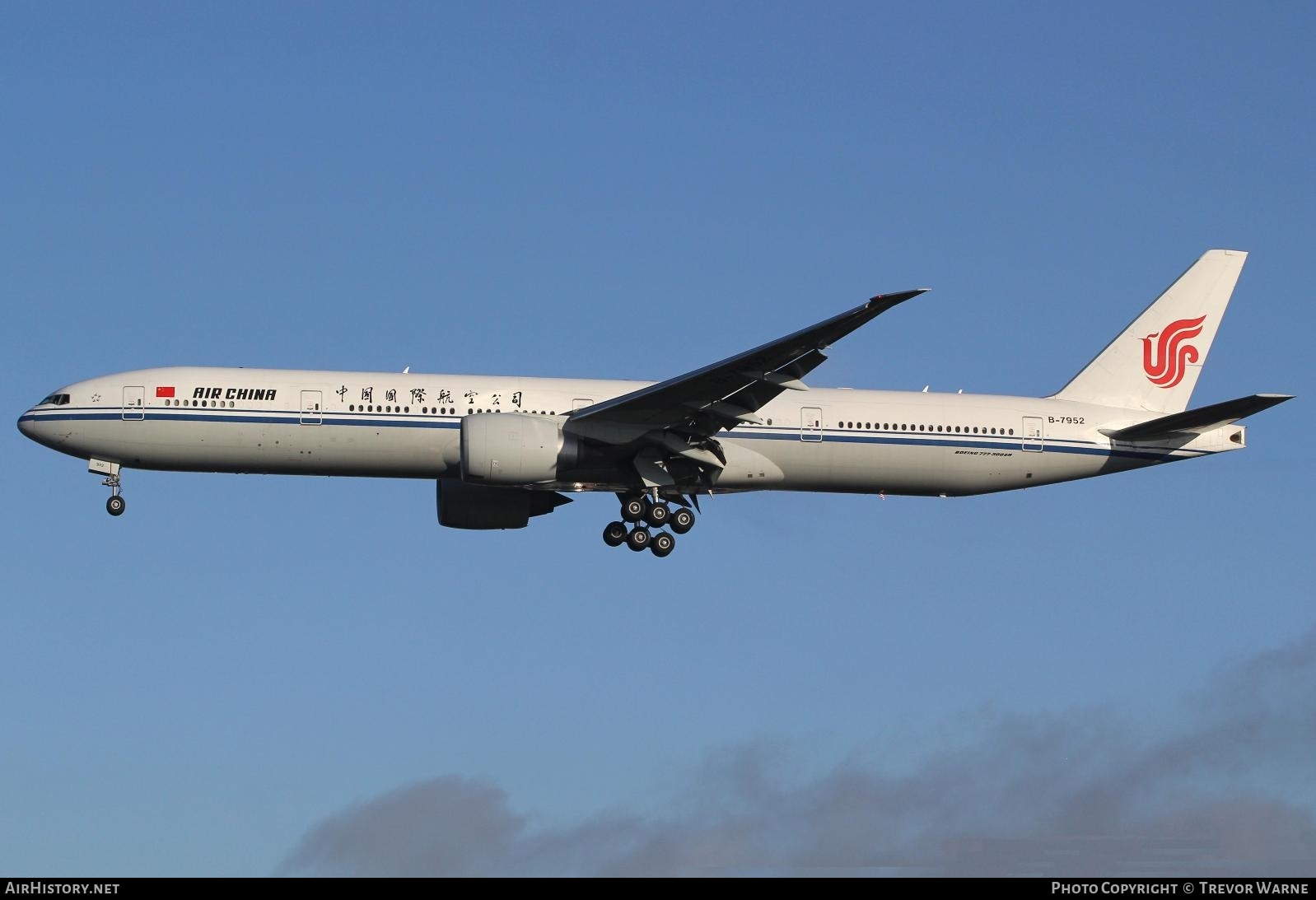 Aircraft Photo of B-7952 | Boeing 777-300/ER | Air China | AirHistory.net #332227