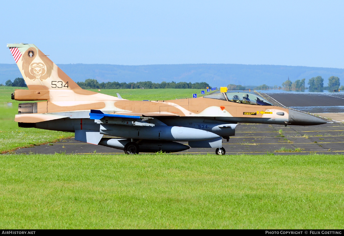 Aircraft Photo of 534 | General Dynamics F-16C Barak | Israel - Air Force | AirHistory.net #332252