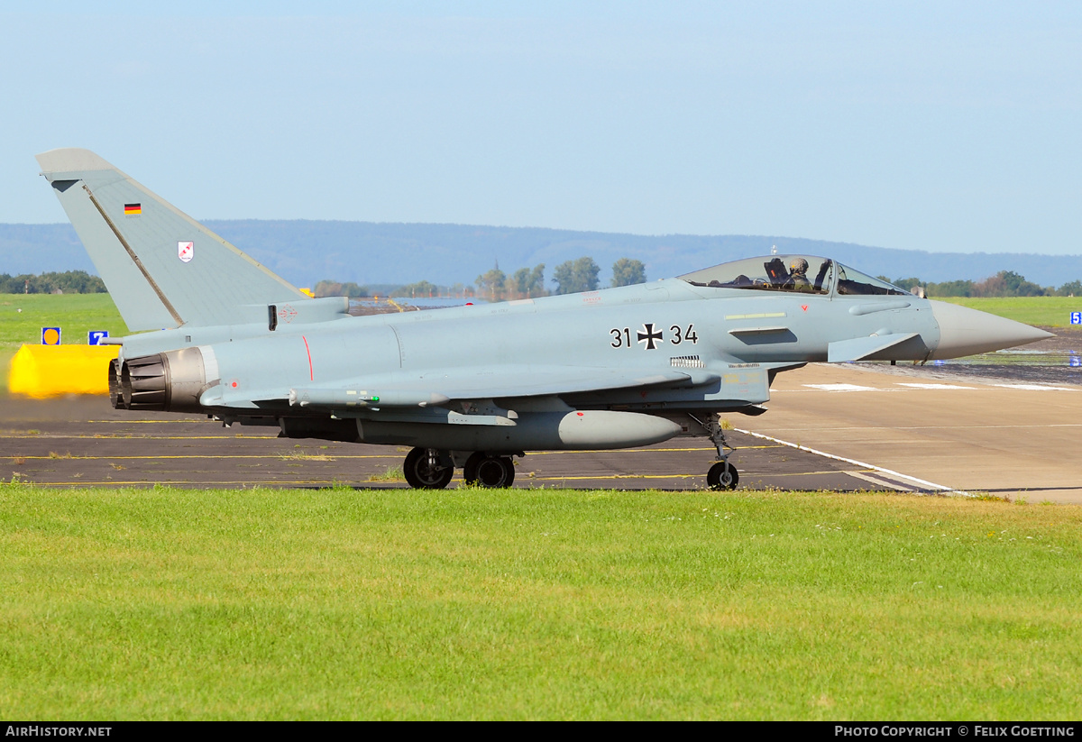 Aircraft Photo of 3134 | Eurofighter EF-2000 Typhoon S | Germany - Air Force | AirHistory.net #332260
