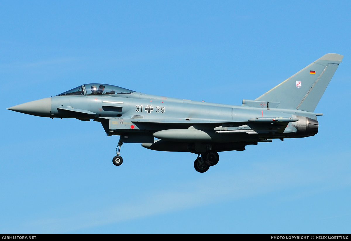 Aircraft Photo of 3139 | Eurofighter EF-2000 Typhoon S | Germany - Air Force | AirHistory.net #332274