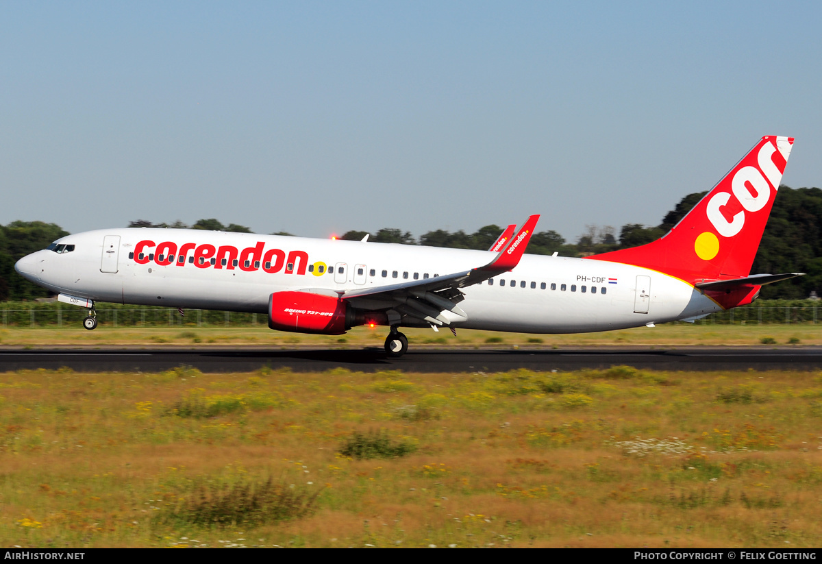 Aircraft Photo of PH-CDF | Boeing 737-804 | Corendon Dutch Airlines | AirHistory.net #332276