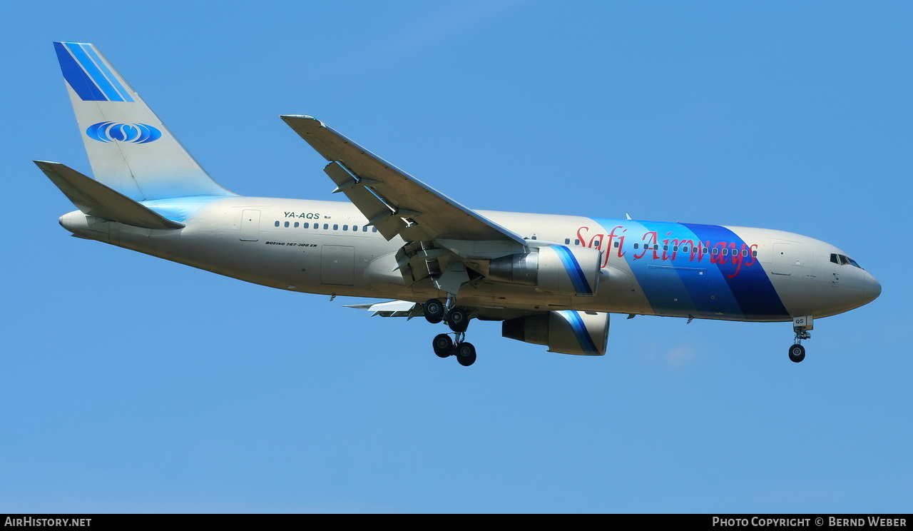 Aircraft Photo of YA-AQS | Boeing 767-2J6/ER | Safi Airways | AirHistory.net #332298