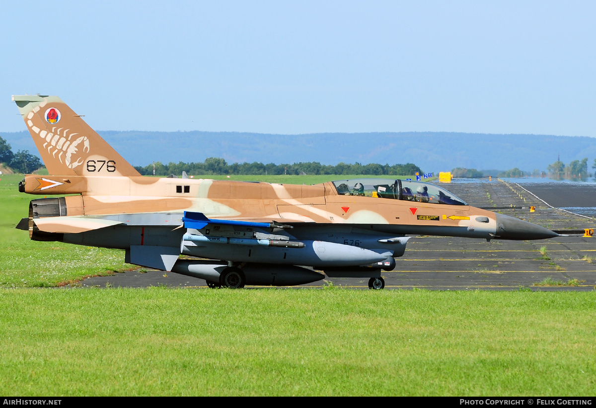 Aircraft Photo of 676 | General Dynamics F-16D Barak | Israel - Air Force | AirHistory.net #332325