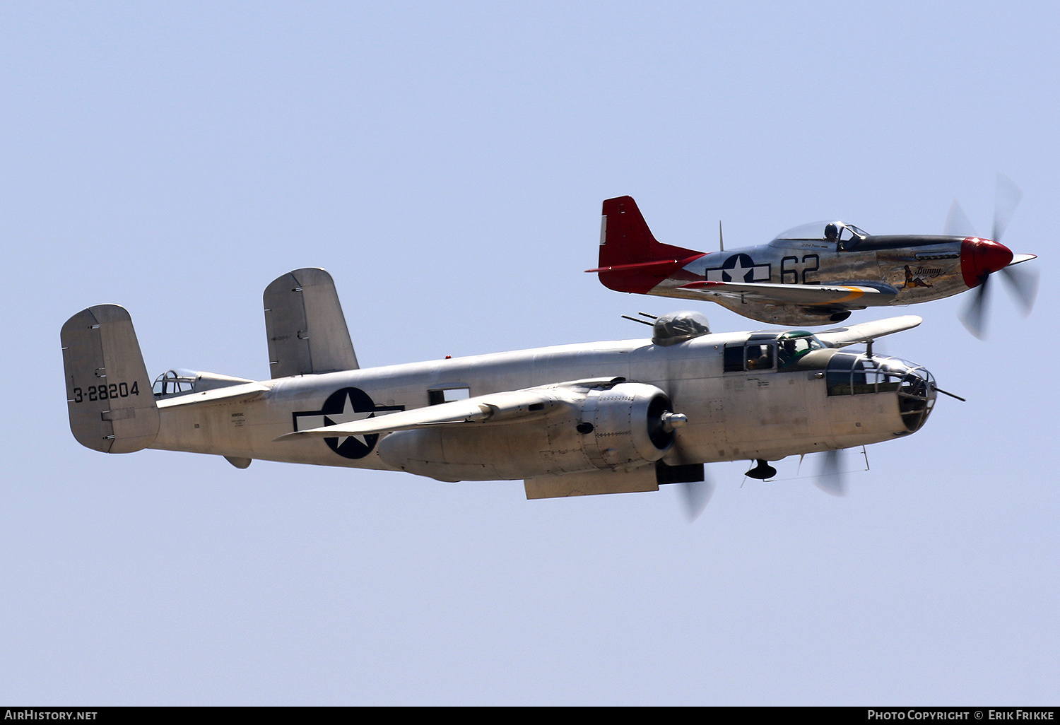 Aircraft Photo of N9856C / 328204 | North American B-25J Mitchell | USA - Air Force | AirHistory.net #332413